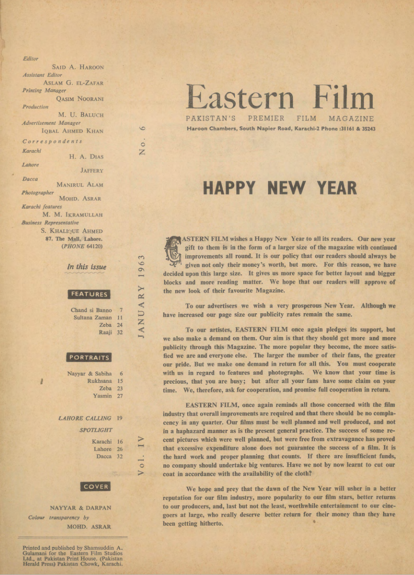 Eastern Film (Jan, 1963)