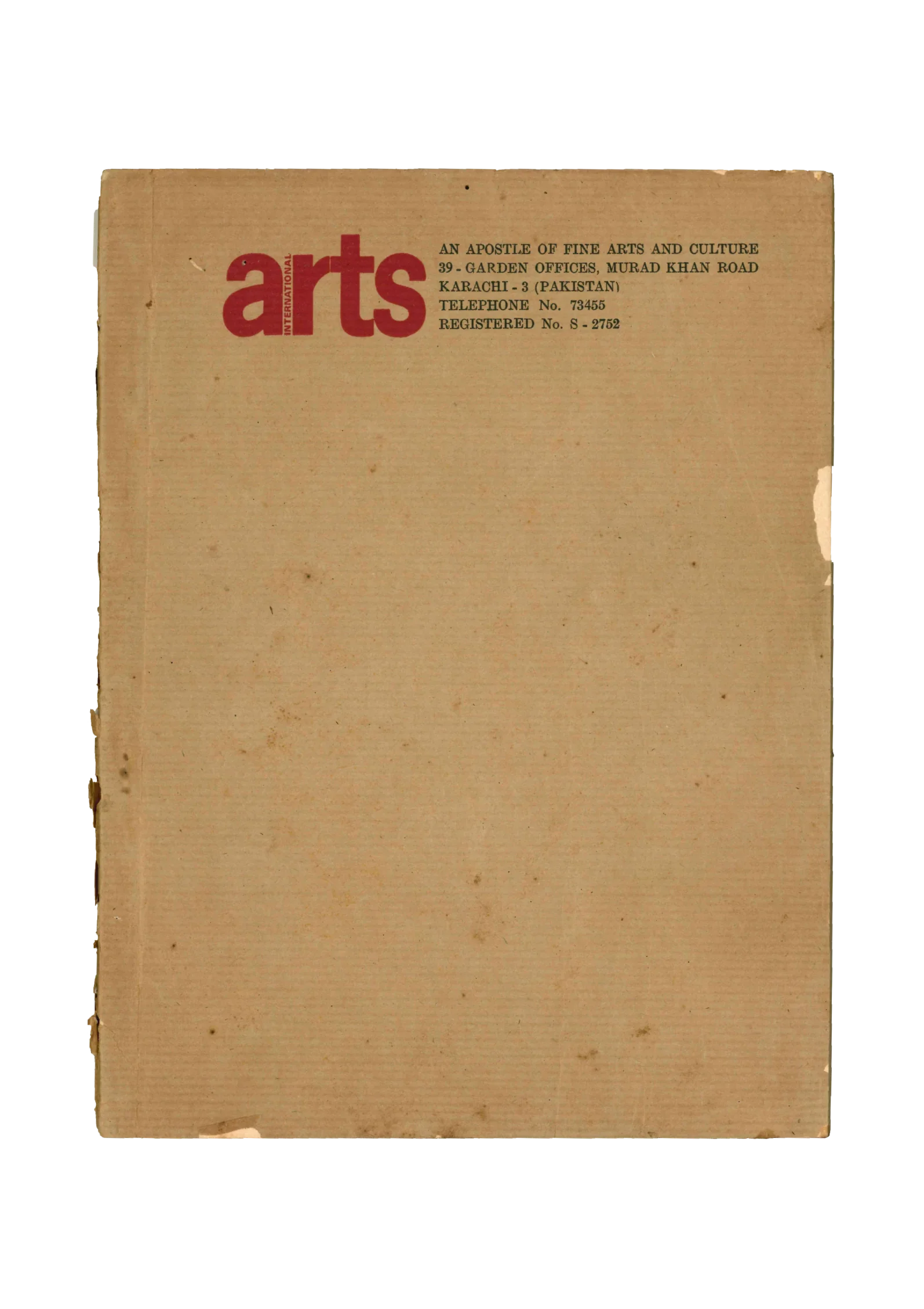 5 Issues of Arts International Magazine (1971-72, Pakistan)