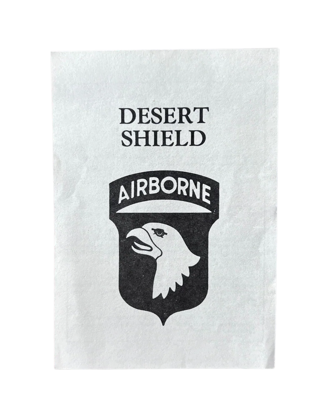 Original U.S. Military Code of Conduct Card, Operation Desert Shield, Saudi Arabia, 1990