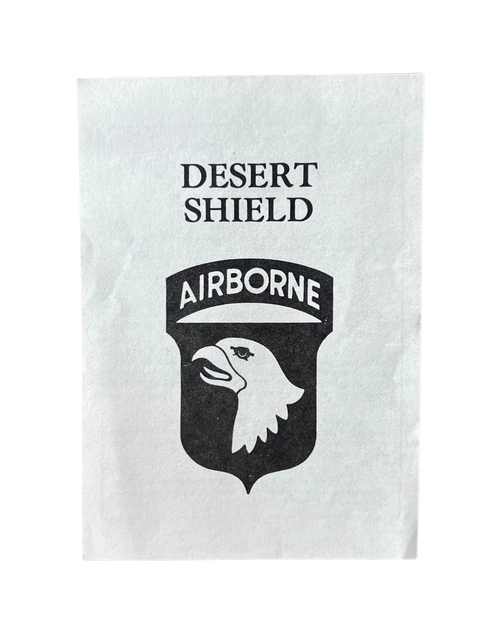 Original U.S. Military Code of Conduct Card, Operation Desert Shield, Saudi Arabia, 1990