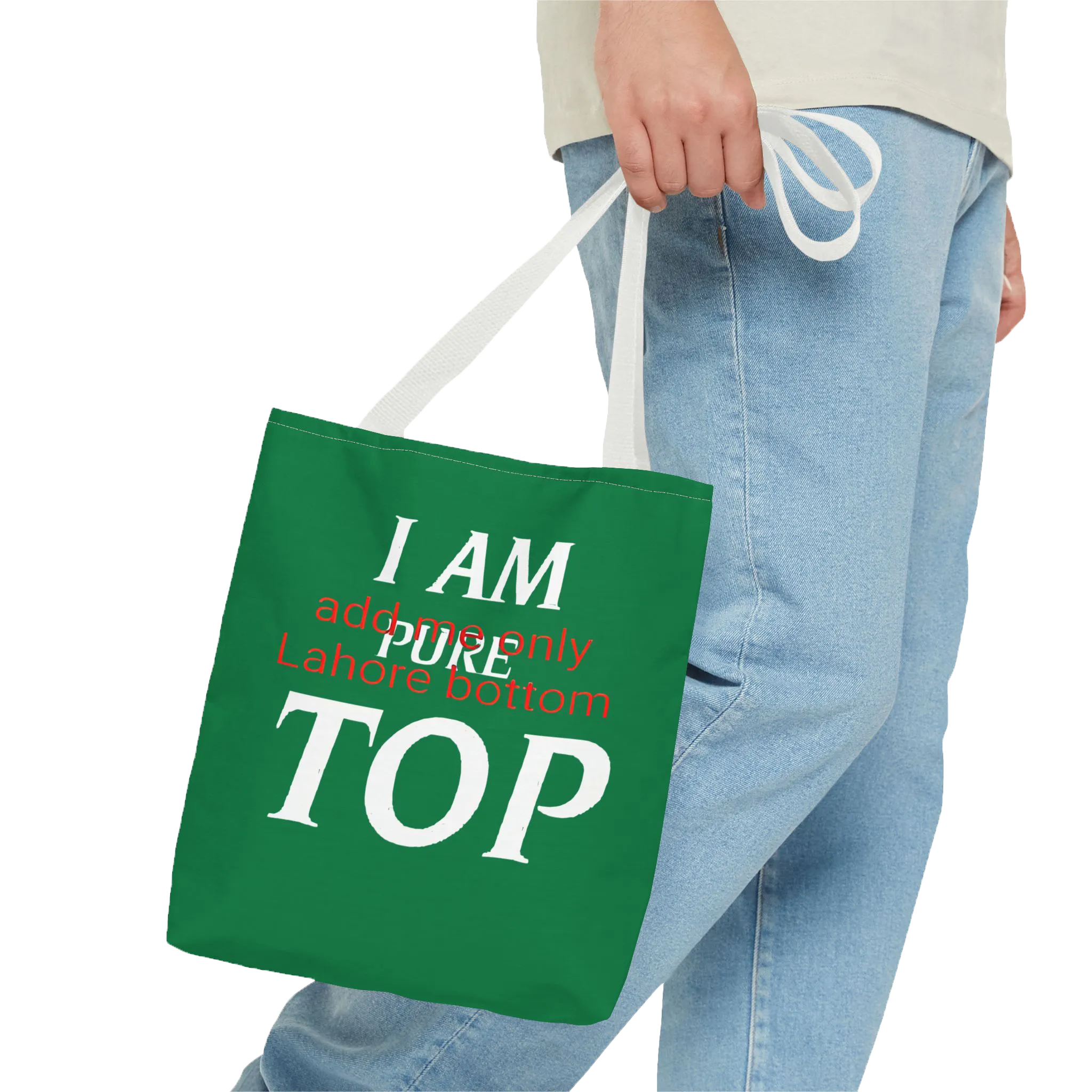 I Am Pure Top (Add Me Only Lahore Bottom) Tote Bag