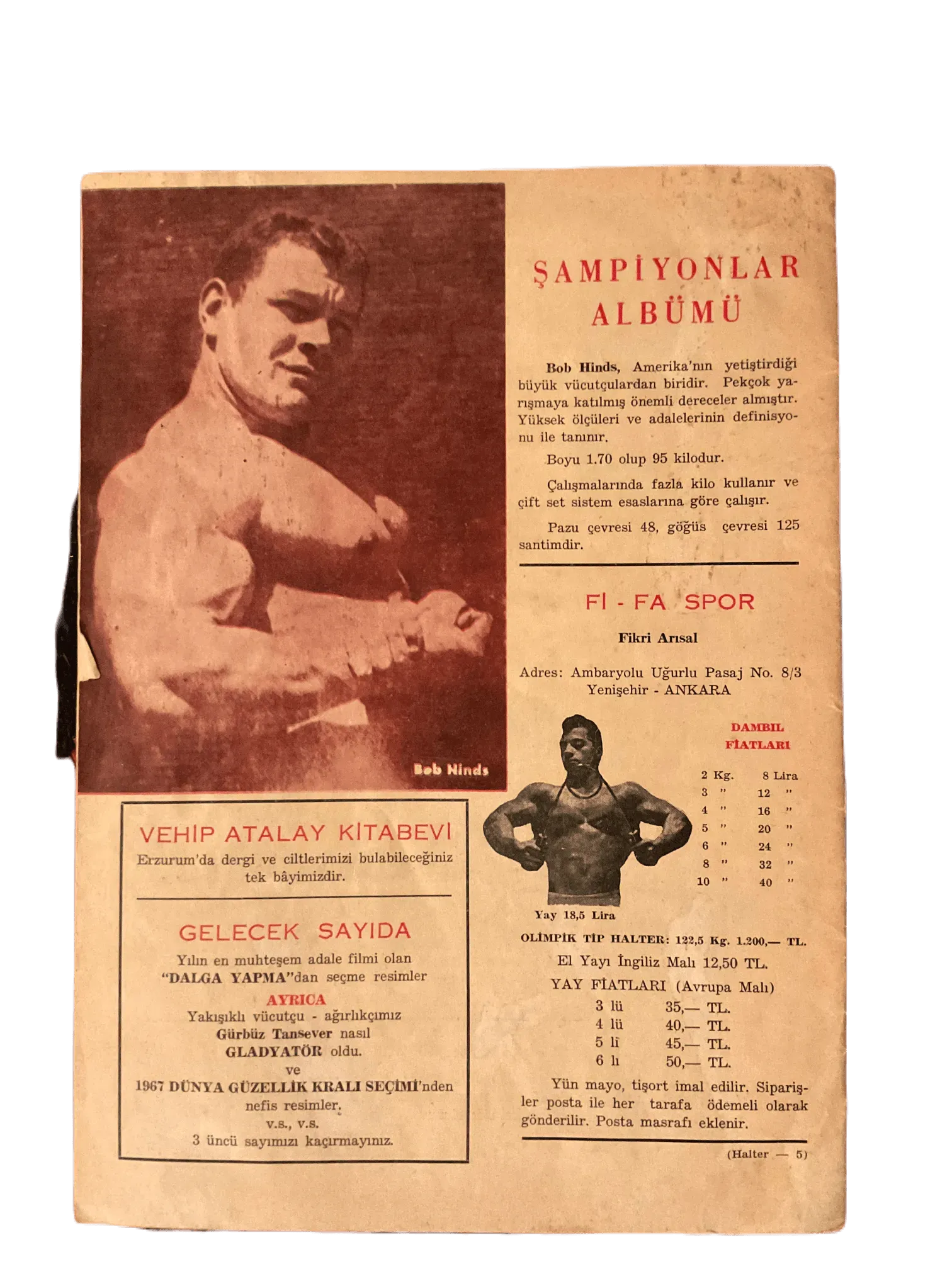 12 Issues of Halter (1963-1974, Turkish Monthly Weightlifting Magazine, Turkey) - KHAJISTAN™