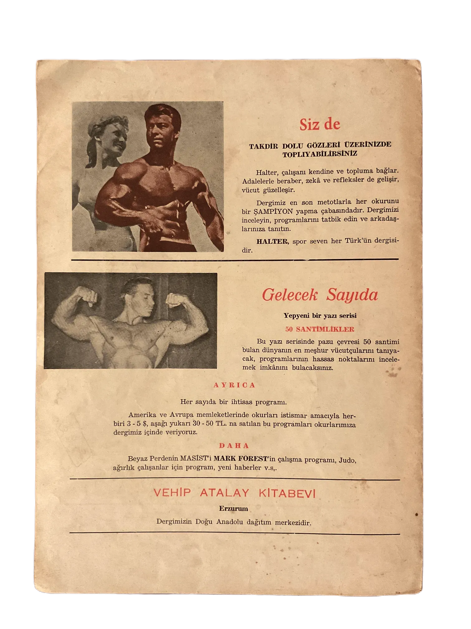 12 Issues of Halter (1963-1974, Turkish Monthly Weightlifting Magazine, Turkey) - KHAJISTAN™