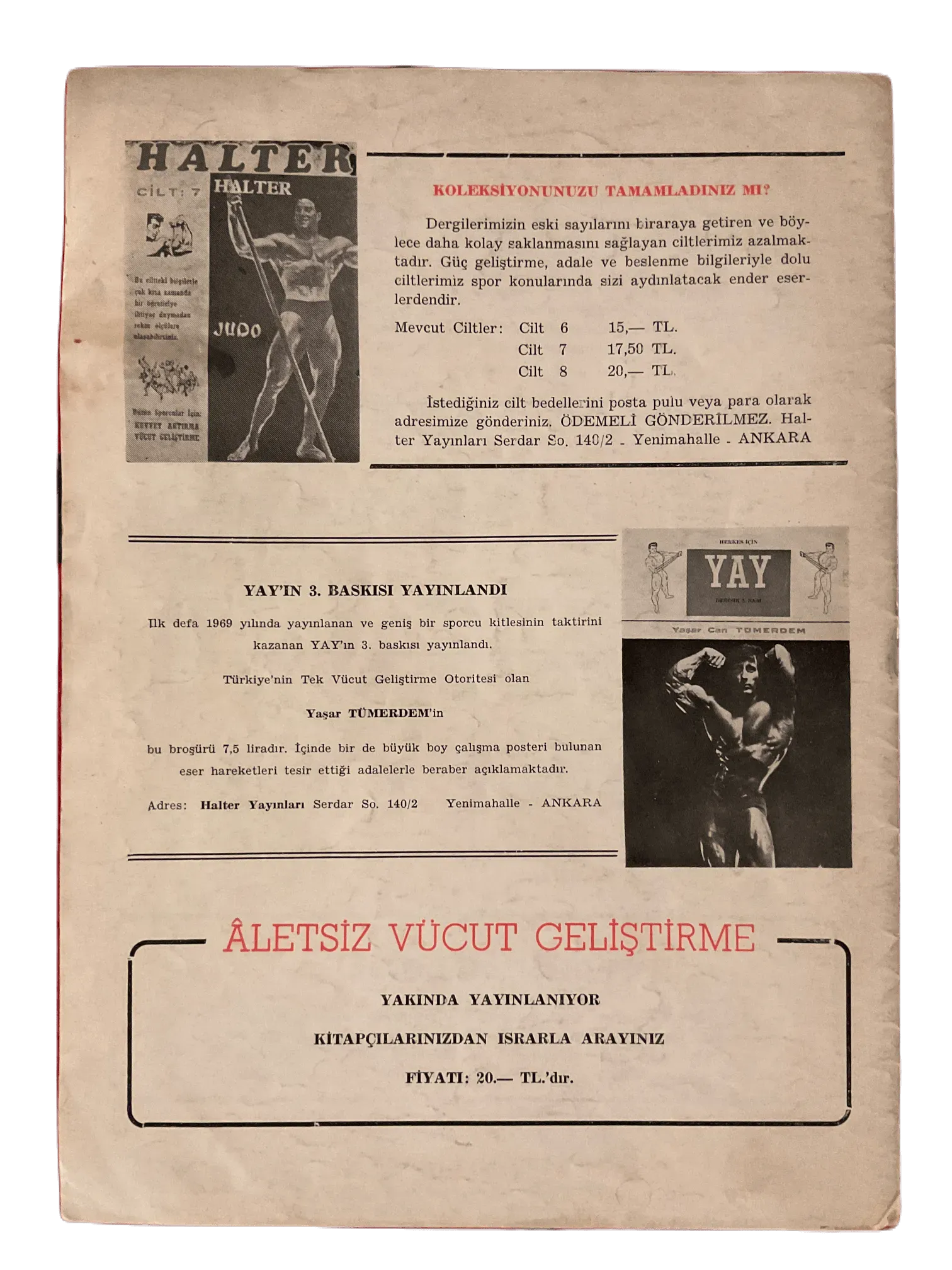 12 Issues of Halter (1963-1974, Turkish Monthly Weightlifting Magazine, Turkey) - KHAJISTAN™