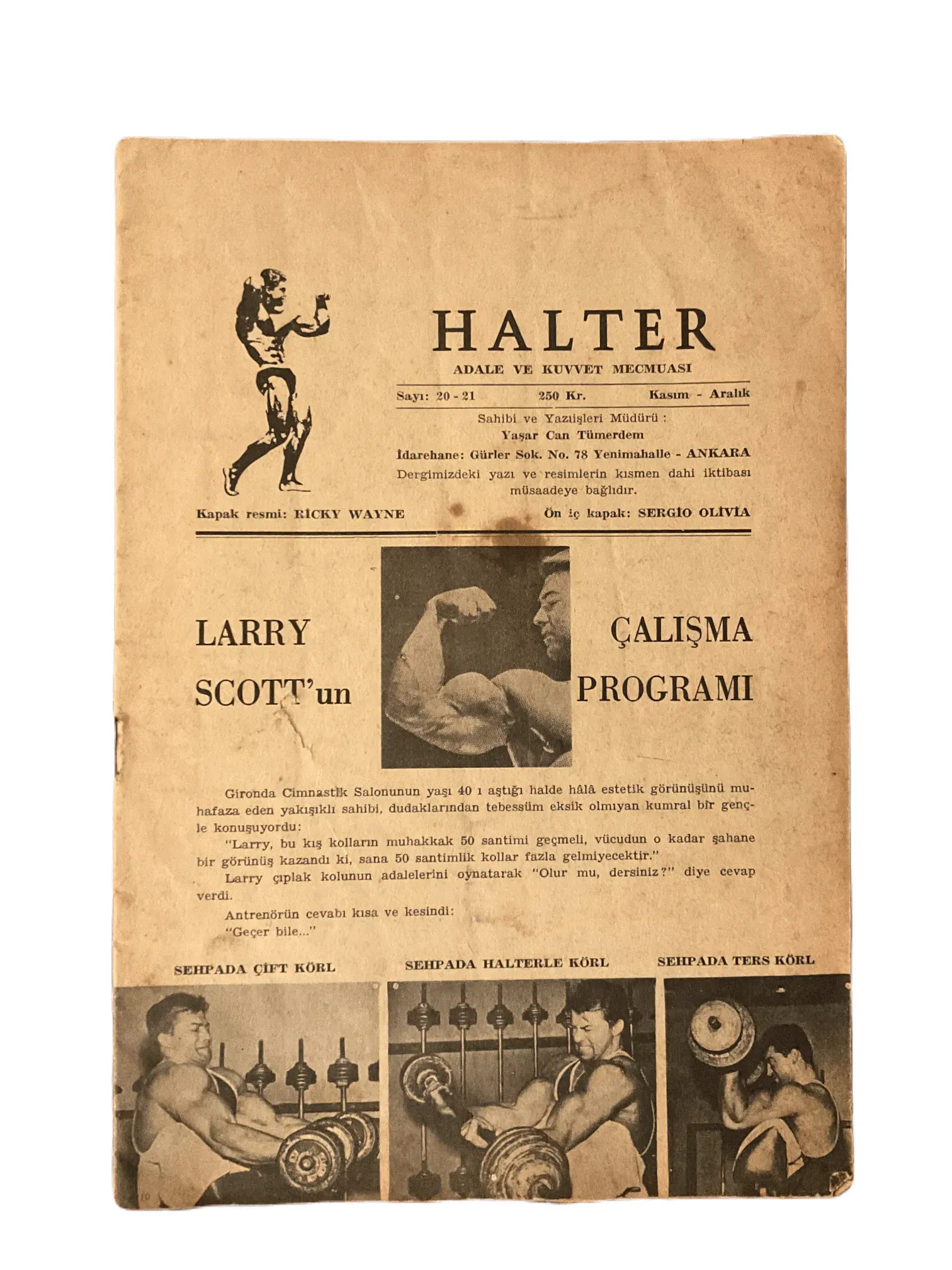 12 Issues of Halter (1963-1974, Turkish Monthly Weightlifting Magazine, Turkey) - KHAJISTAN™