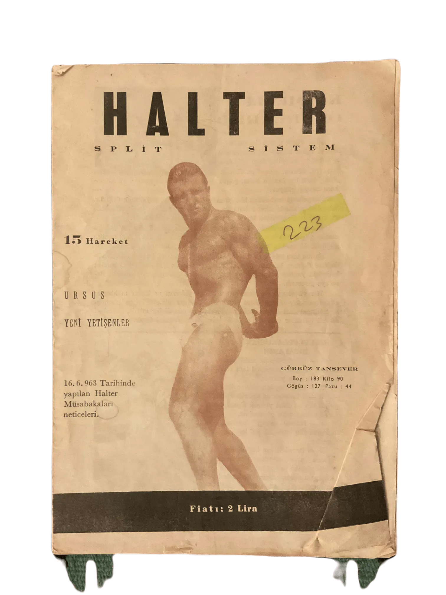 12 Issues of Halter (1963-1974, Turkish Monthly Weightlifting Magazine, Turkey) - KHAJISTAN™