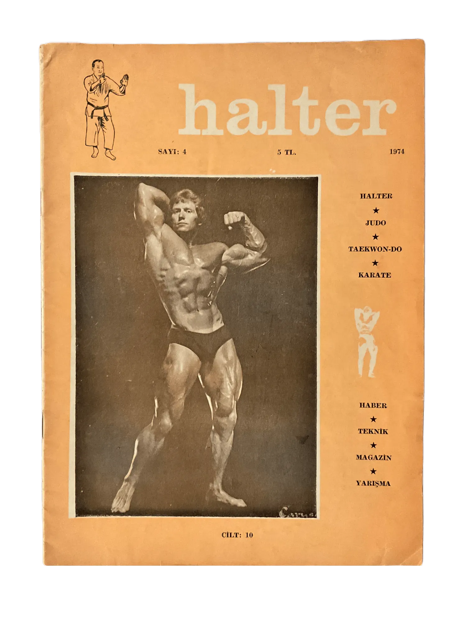 12 Issues of Halter (1963-1974, Turkish Monthly Weightlifting Magazine, Turkey) - KHAJISTAN™