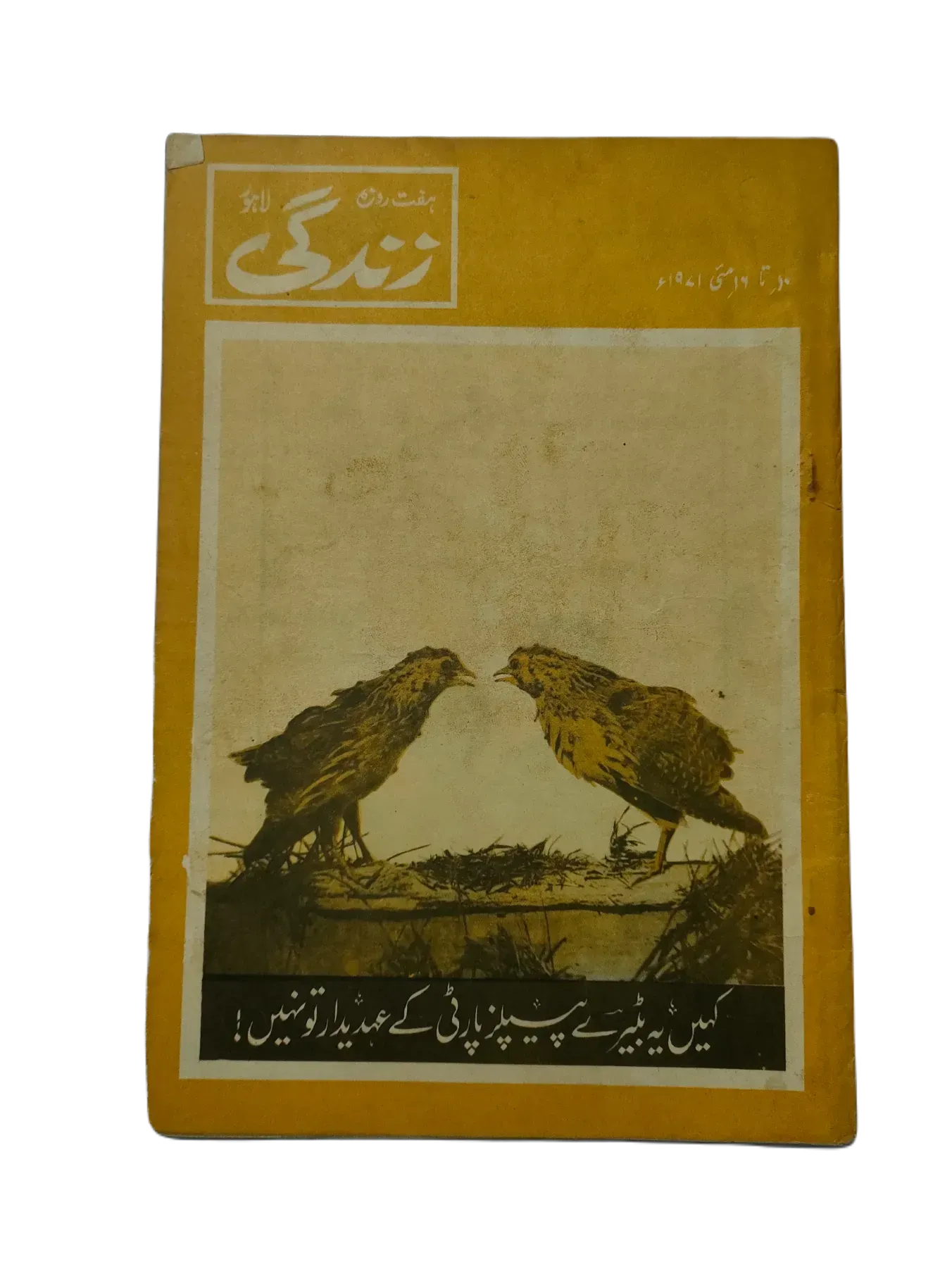 154 Issues of Weekly Zindagi (1969-1979, Lahore, Urdu) - KHAJISTAN™