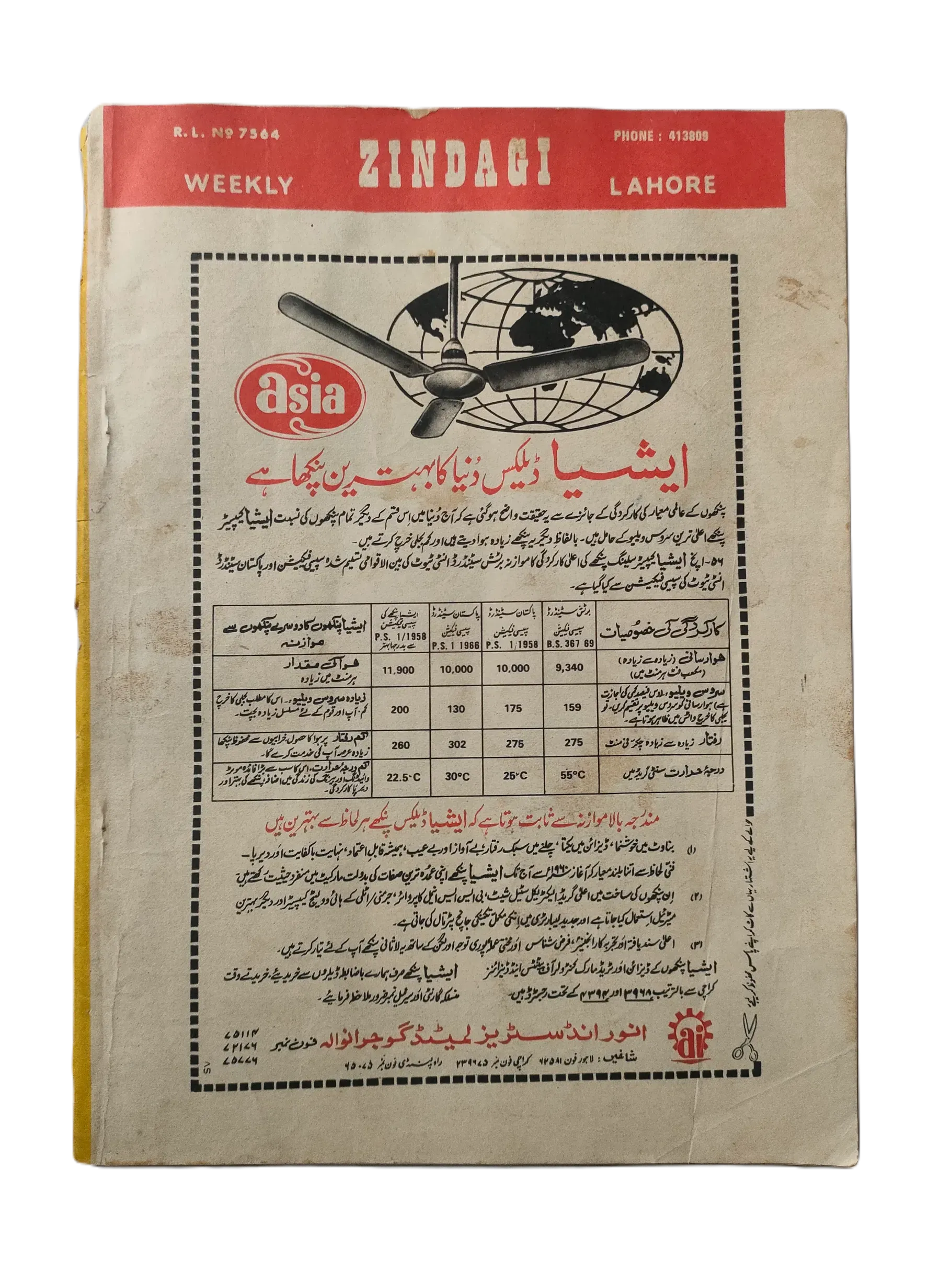 154 Issues of Weekly Zindagi (1969-1979, Lahore, Urdu) - KHAJISTAN™