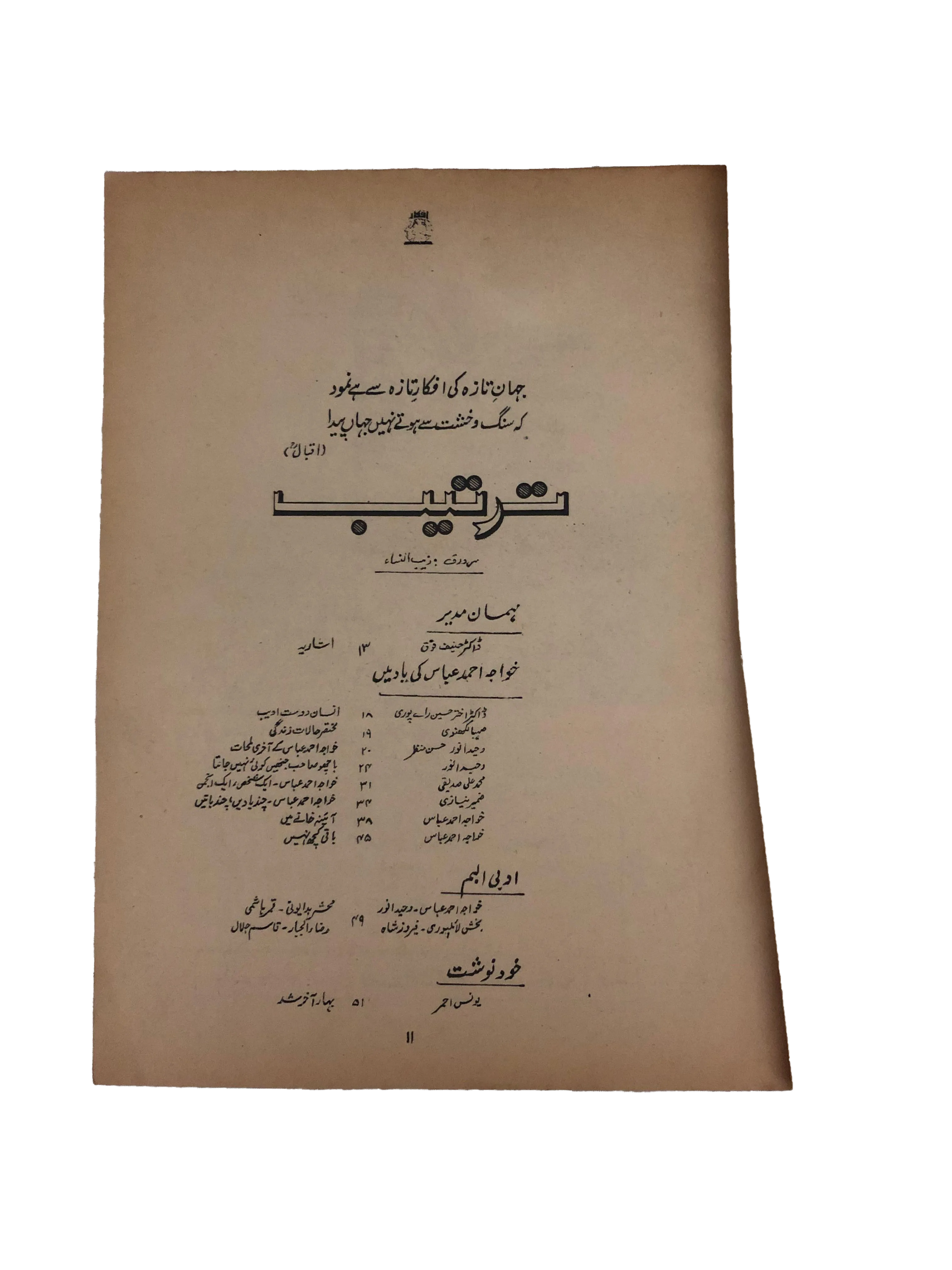 17 Issues of Afkar (1964-1979, Urdu) - KHAJISTAN™