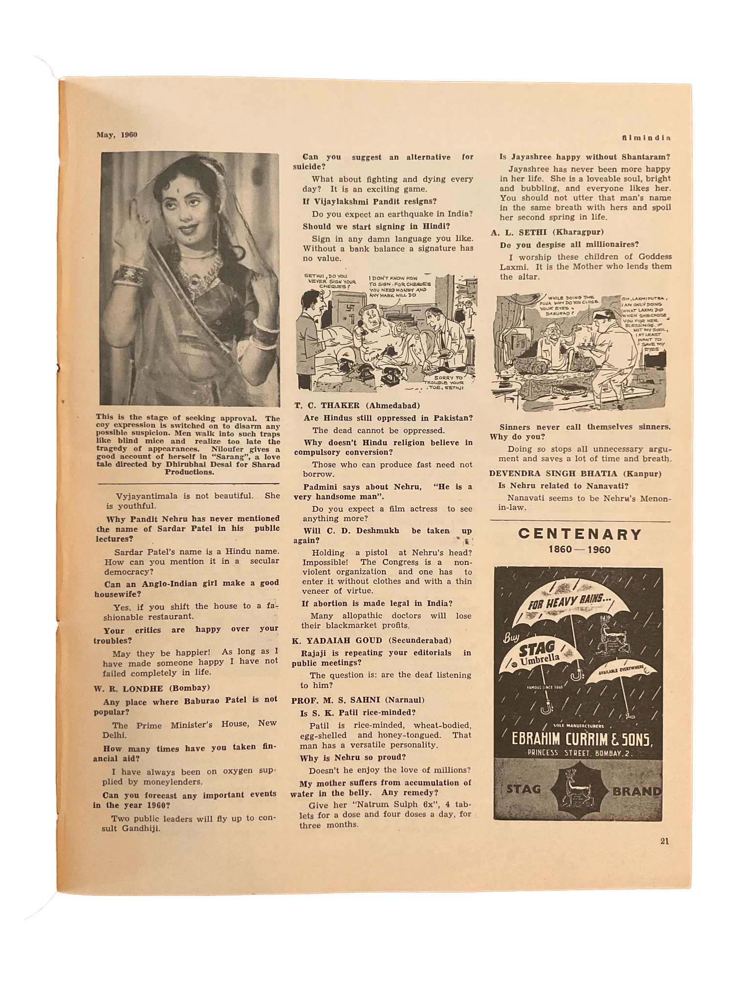 29 Issues of Filmindia (1950s, India) - KHAJISTAN™