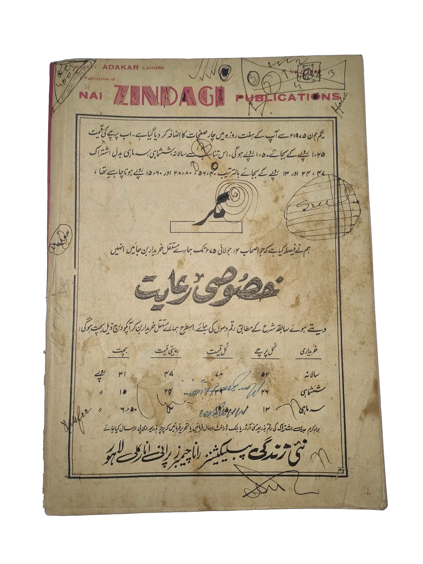 38 Issues of Weekly Adakaar (1972-1975, Pakistan, Urdu) - KHAJISTAN™