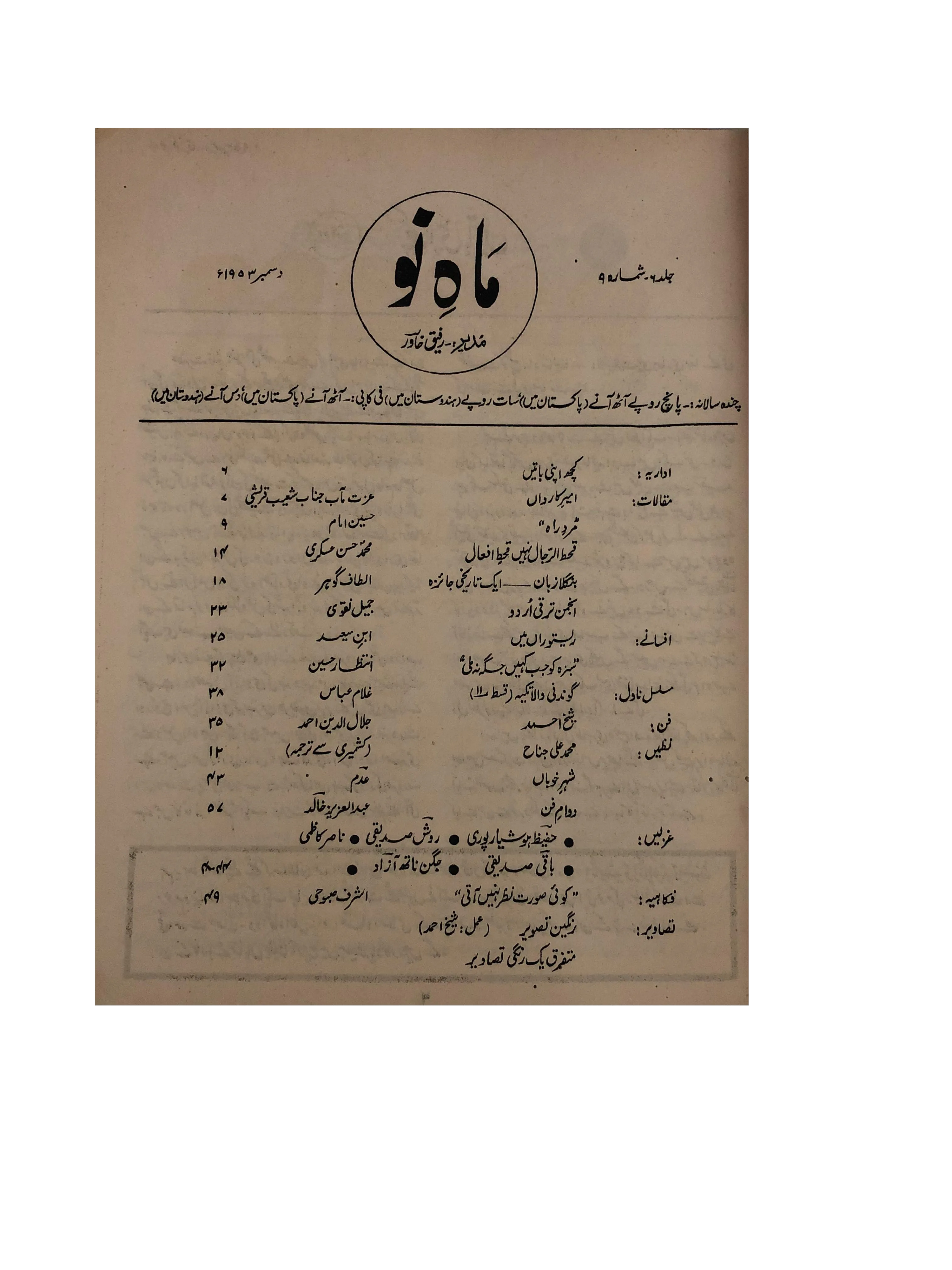 39 Issues of Mah-i-Nau (1949-1978, Karachi, Urdu) - KHAJISTAN™