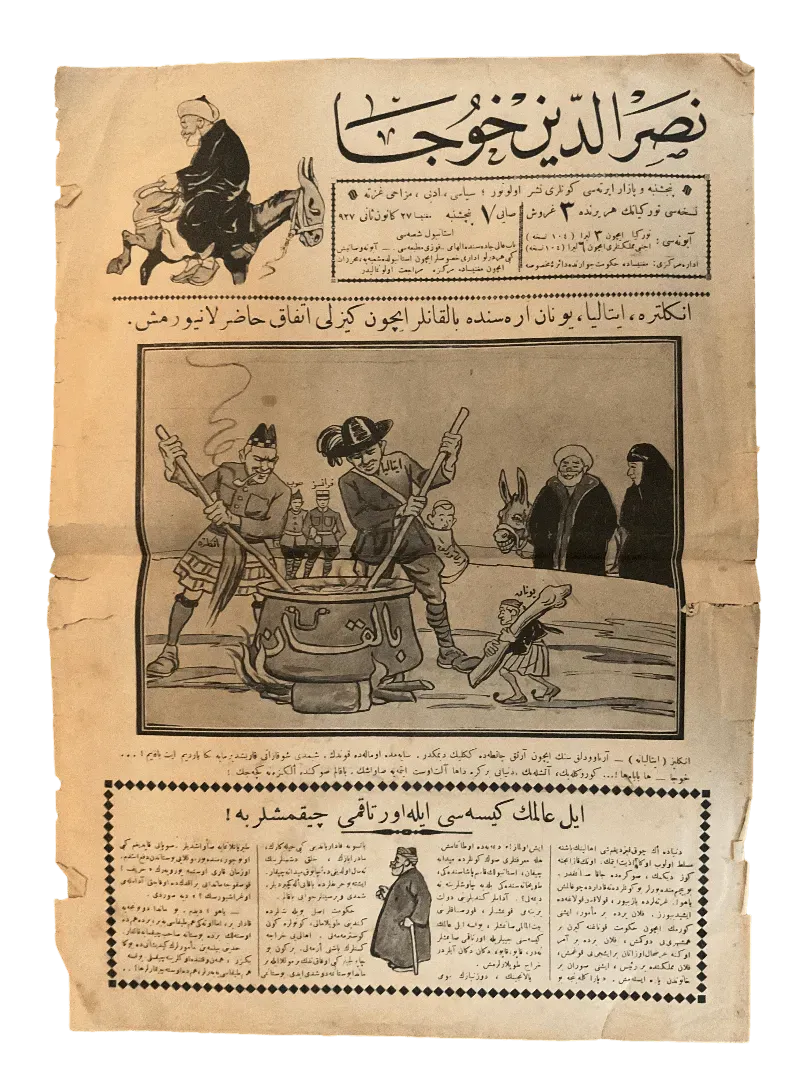 4 Issues of Nasreddin Hodja Magazine (1928, Turkey) - KHAJISTAN™