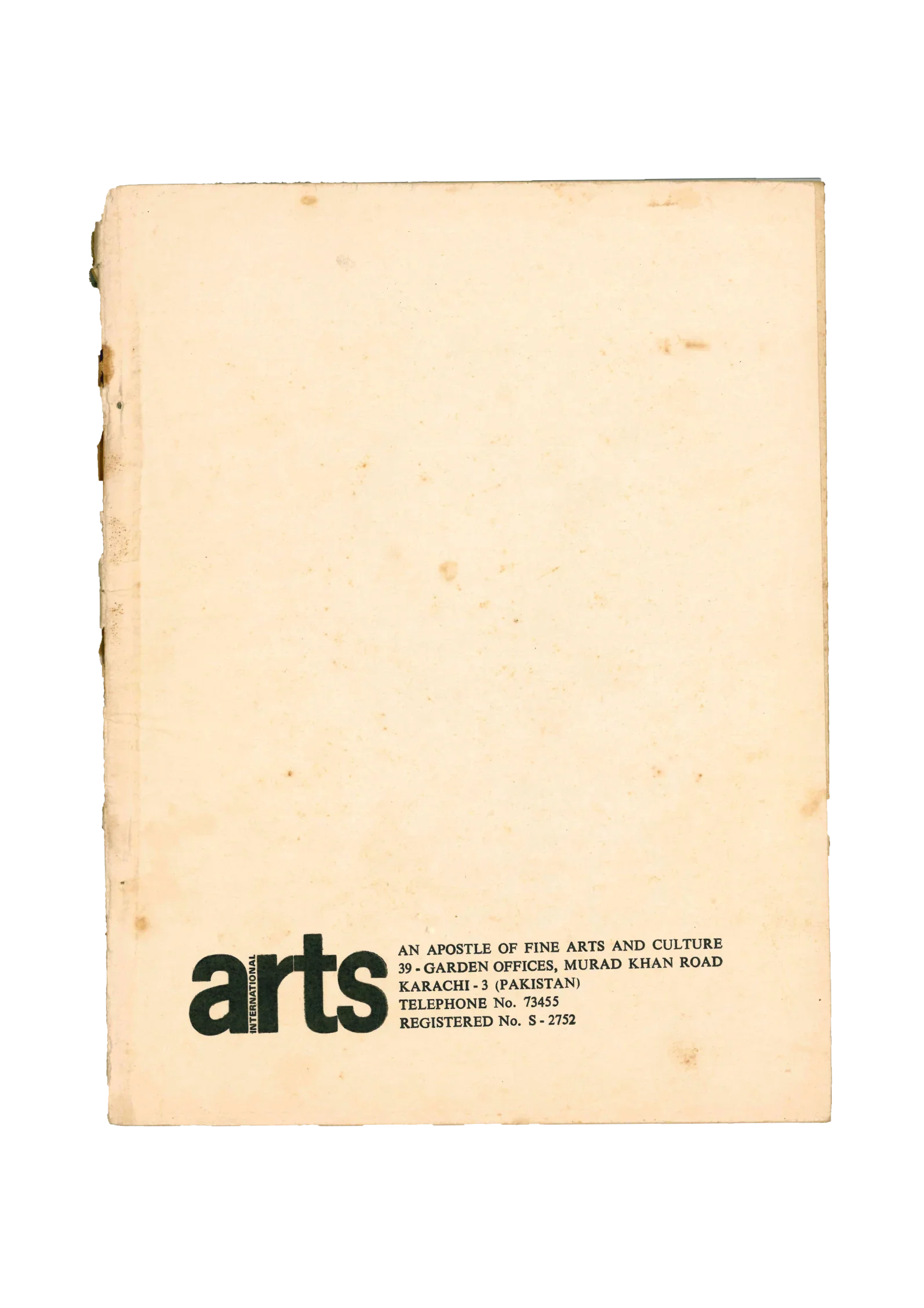 5 Issues of Arts International Magazine (1971-72, Pakistan)