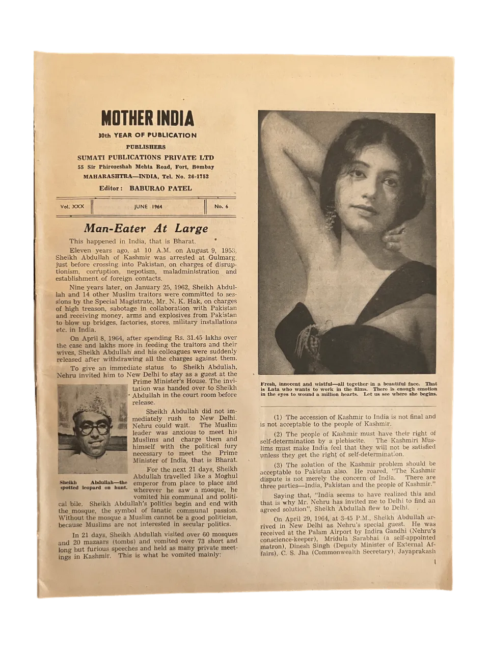 60 Issues of Mother India (1960s, India) - KHAJISTAN™