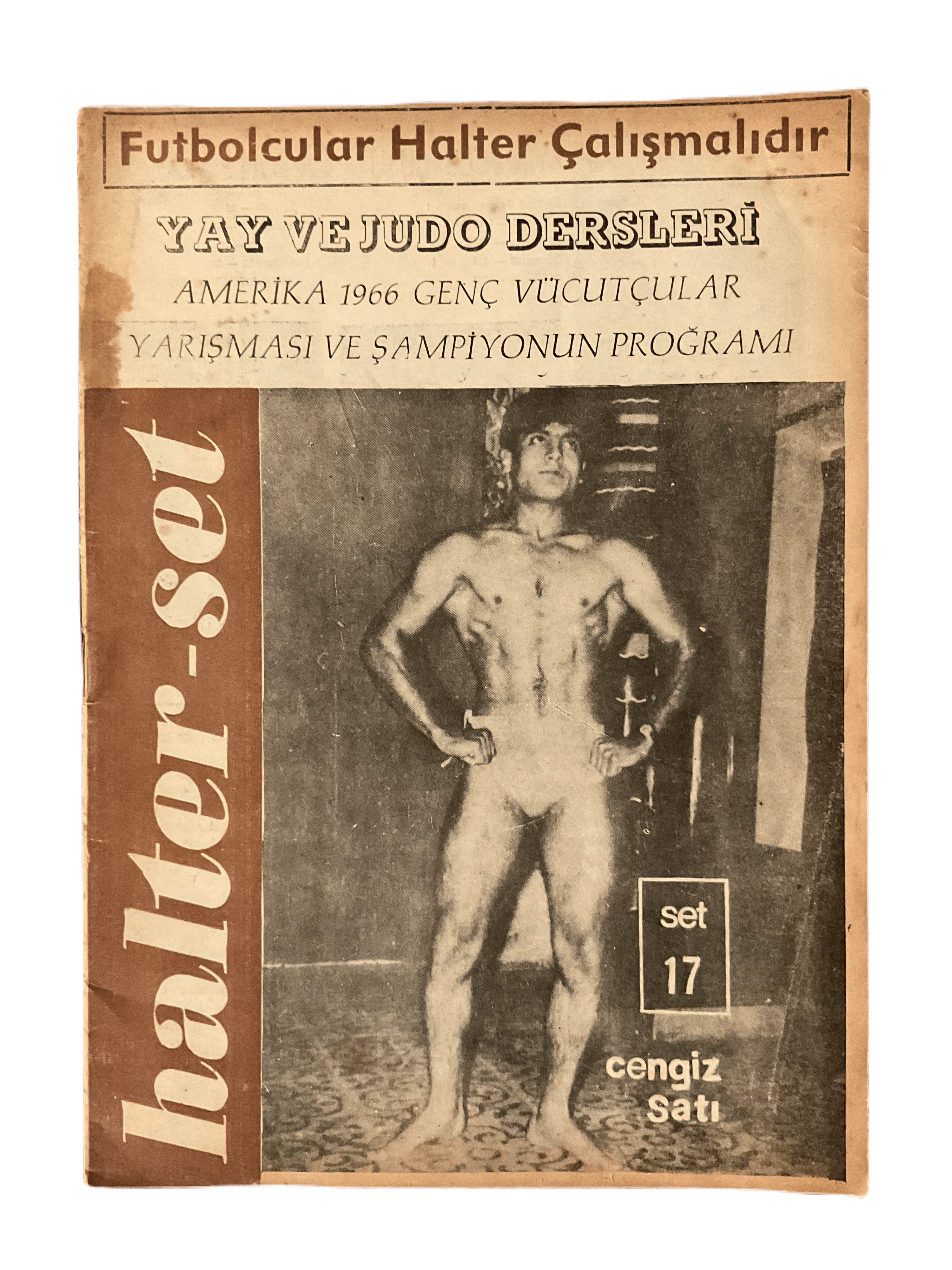 7 Issues of Halter-Set (1966-1967, Turkish Monthly Weightlifting Instructional Magazines, Turkey) - KHAJISTAN™