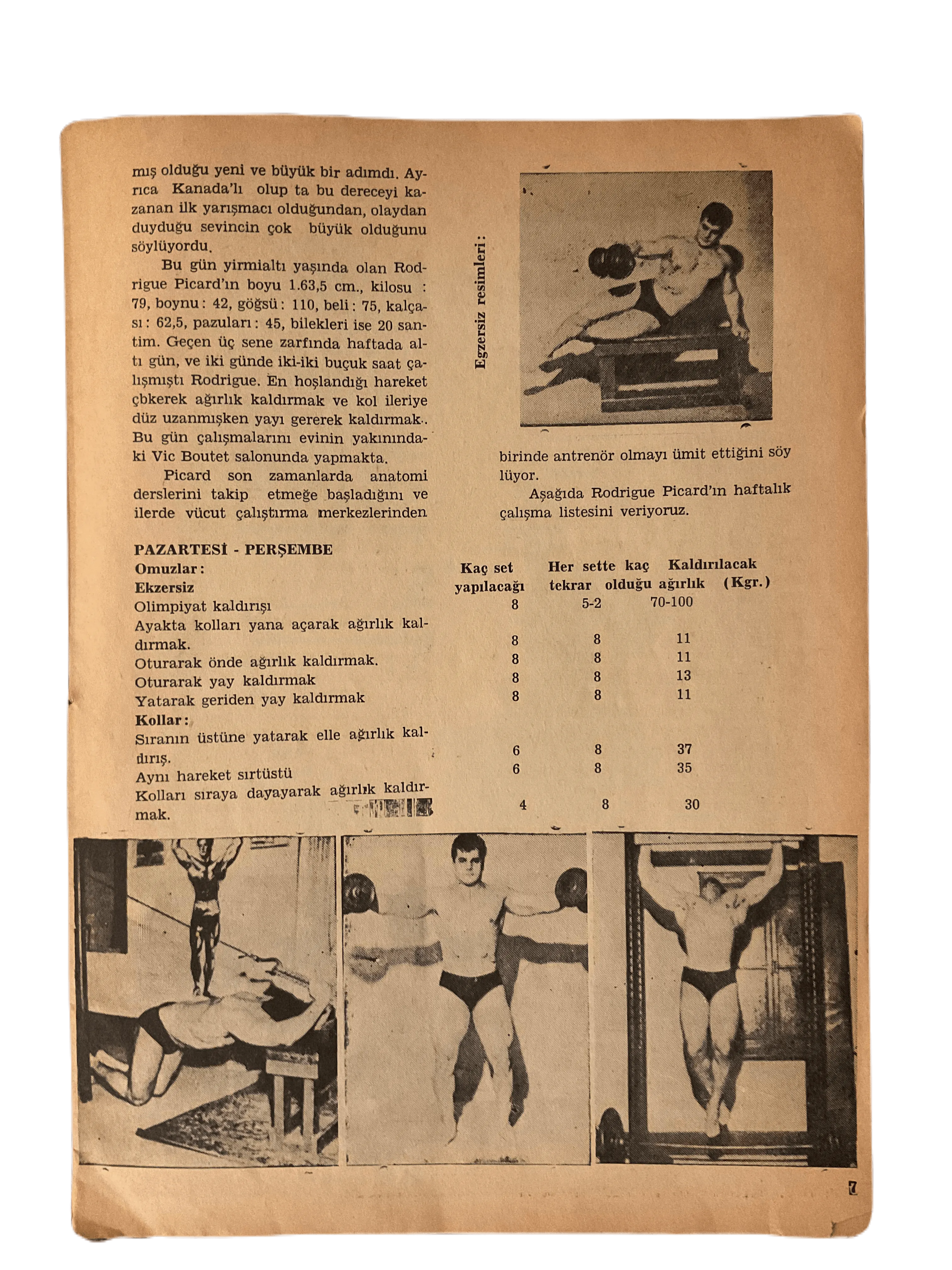 7 Issues of Halter-Set (1966-1967, Turkish Monthly Weightlifting Instructional Magazines, Turkey) - KHAJISTAN™