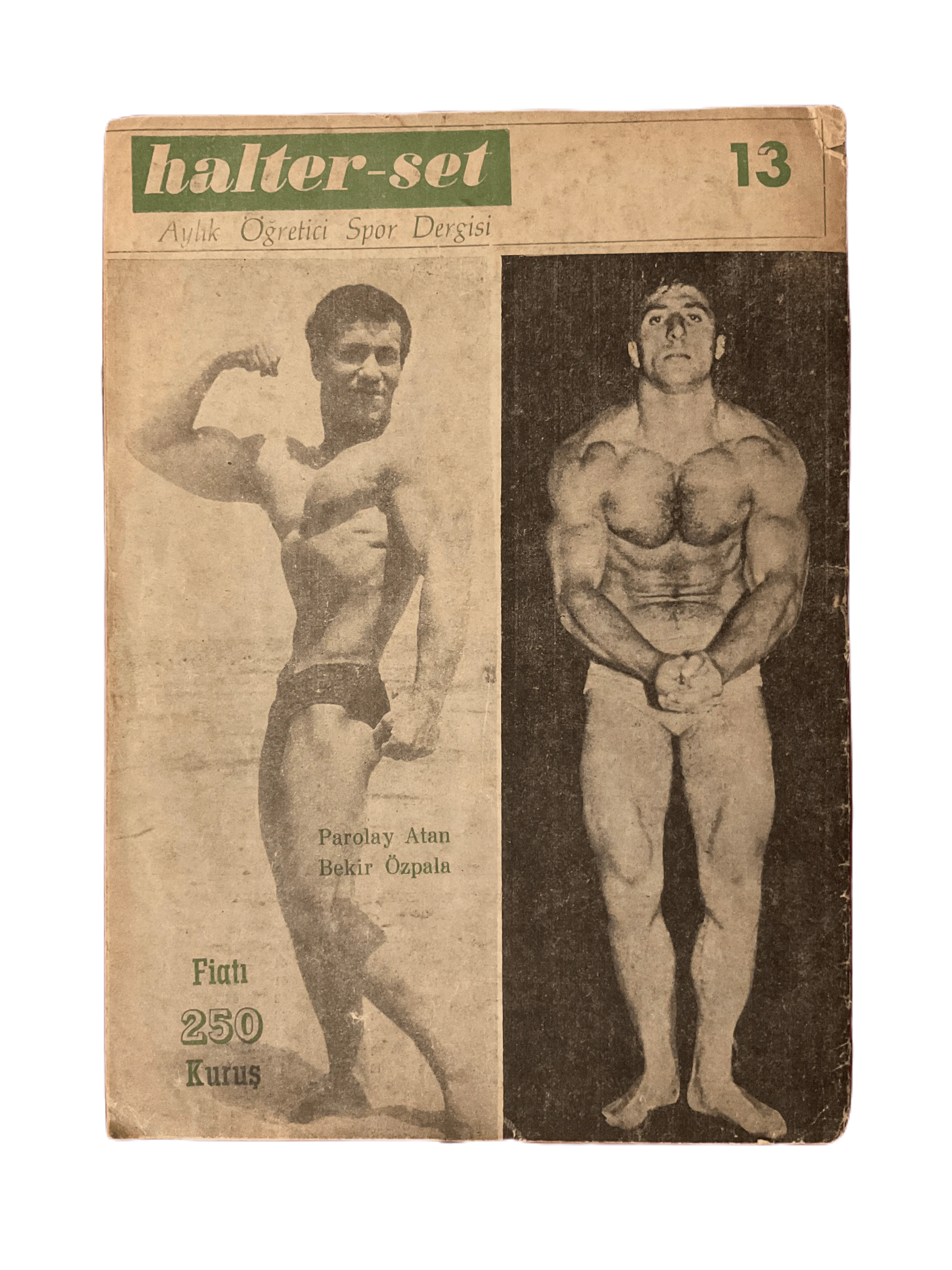 7 Issues of Halter-Set (1966-1967, Turkish Monthly Weightlifting Instructional Magazines, Turkey) - KHAJISTAN™