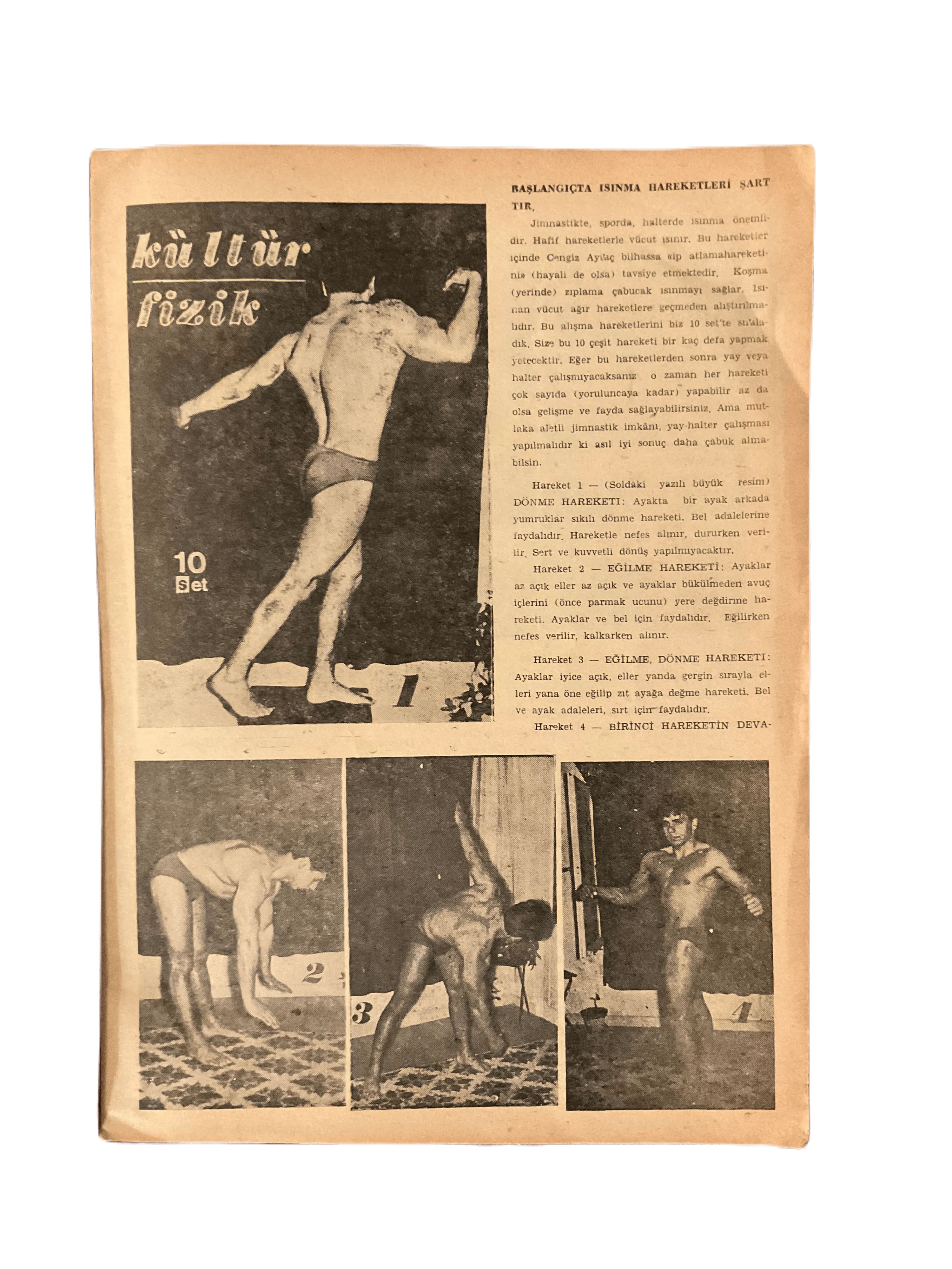 7 Issues of Halter-Set (1966-1967, Turkish Monthly Weightlifting Instructional Magazines, Turkey) - KHAJISTAN™