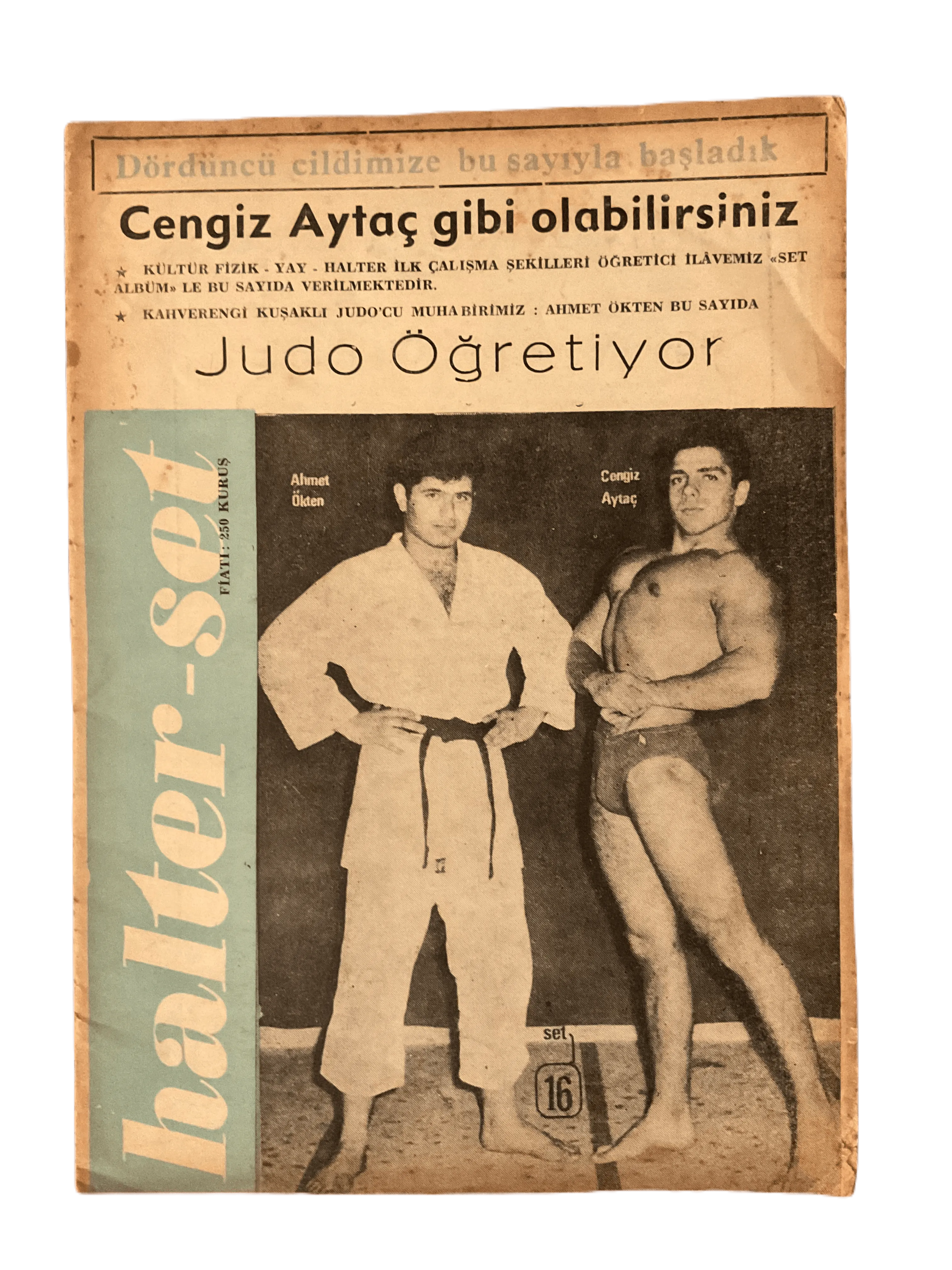 7 Issues of Halter-Set (1966-1967, Turkish Monthly Weightlifting Instructional Magazines, Turkey) - KHAJISTAN™