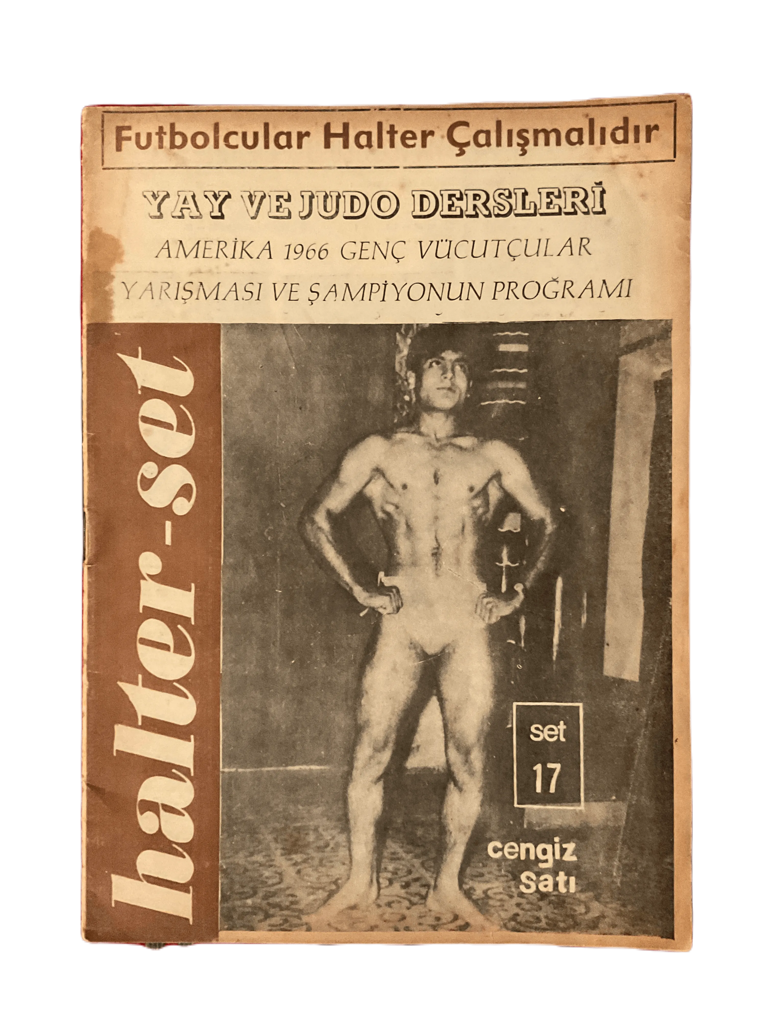 7 Issues of Halter-Set (1966-1967, Turkish Monthly Weightlifting Instructional Magazines, Turkey) - KHAJISTAN™