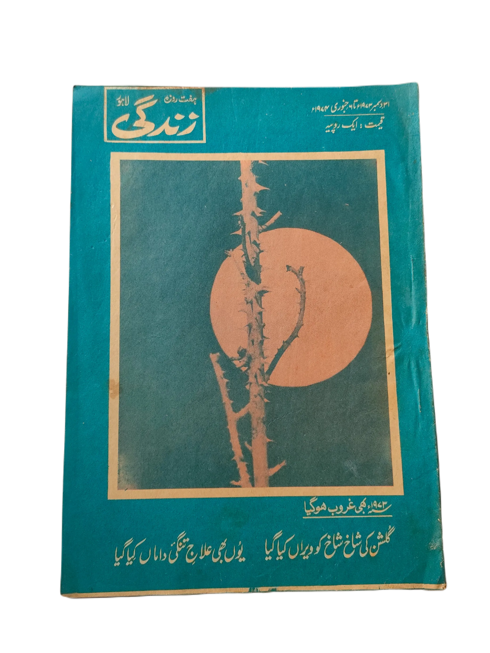 1969-78 Weekly Zindagi, Lahore (Urdu) | 152 Issues - KHAJISTAN™