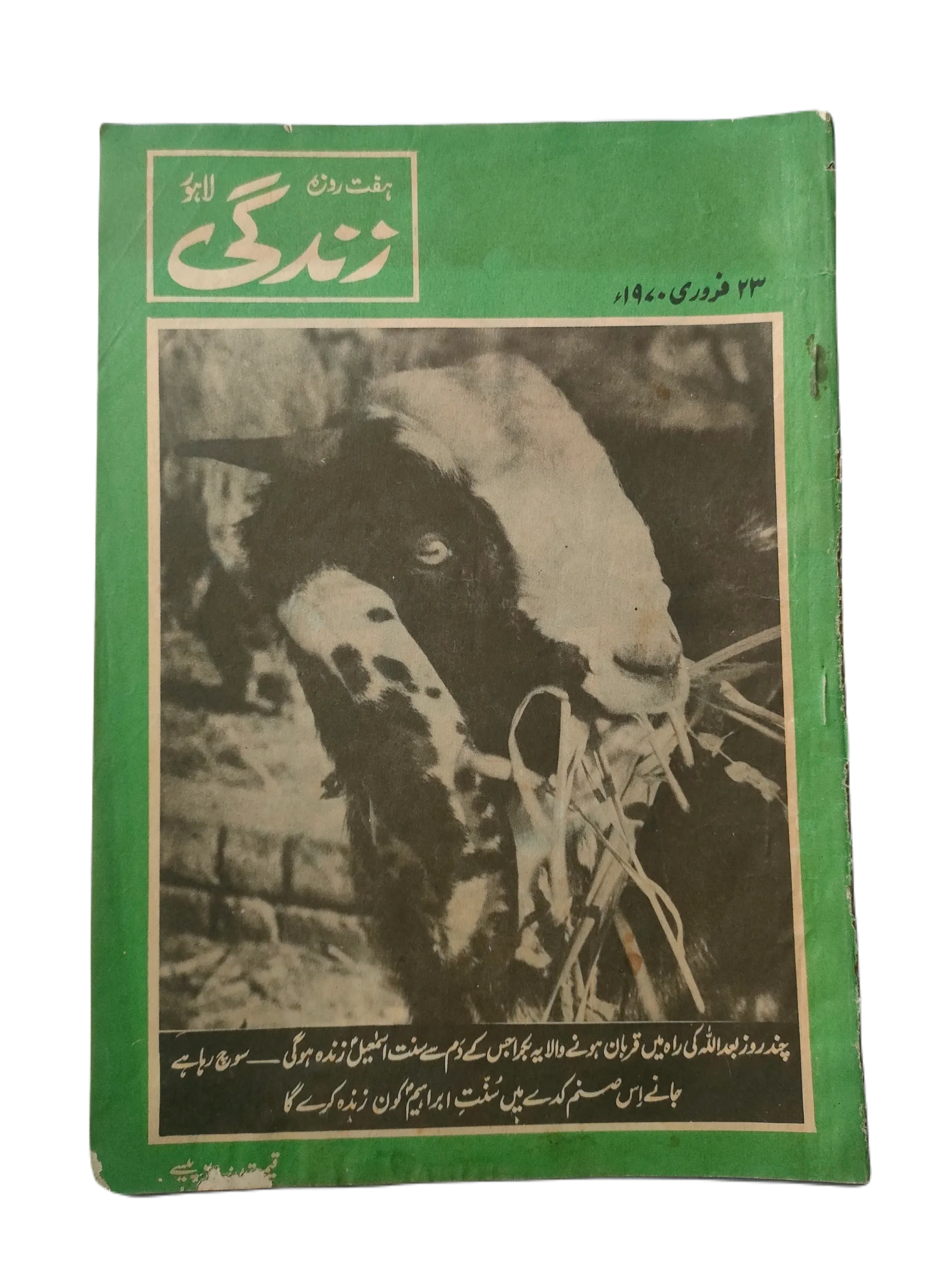 1969-78 Weekly Zindagi, Lahore (Urdu) | 152 Issues - KHAJISTAN™