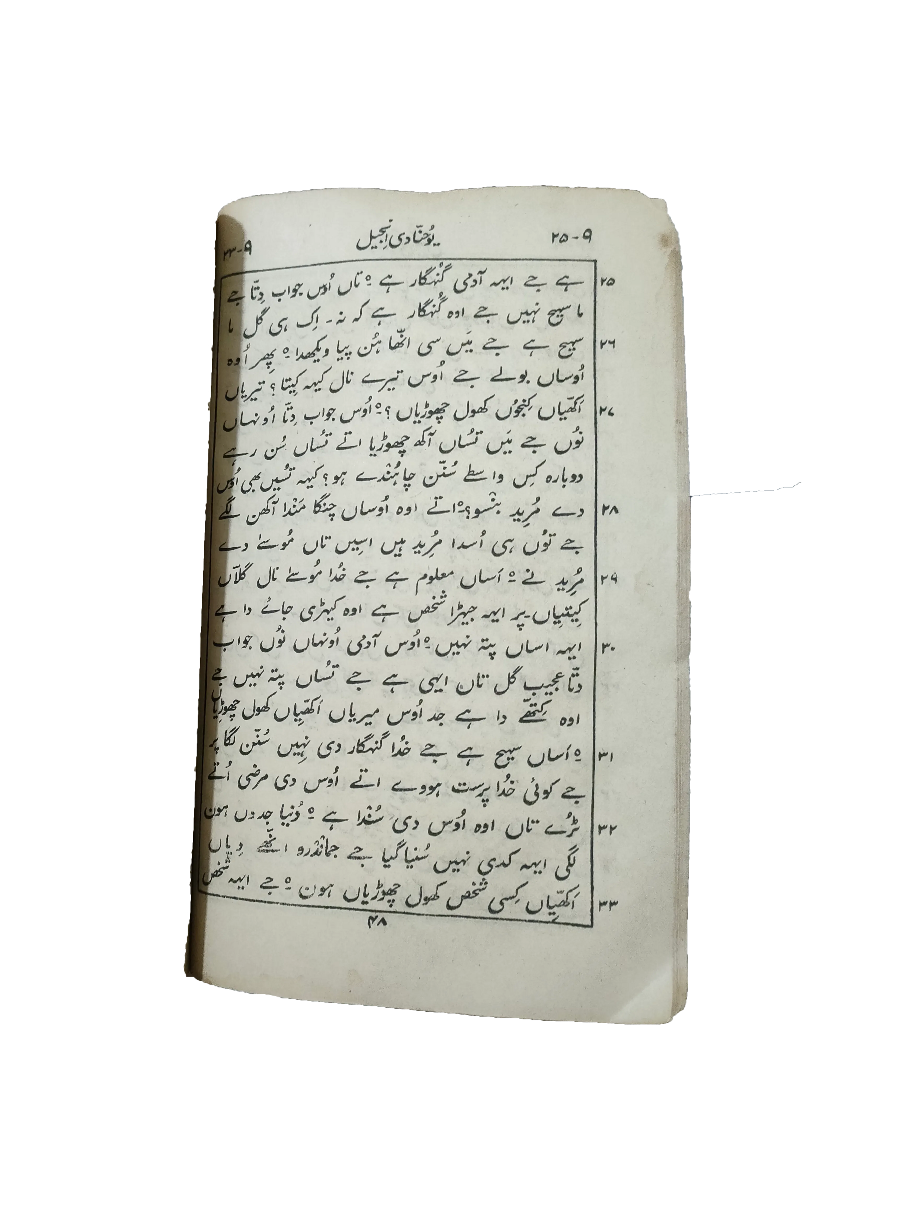 Yohanna's Bible (1929, Hindko)