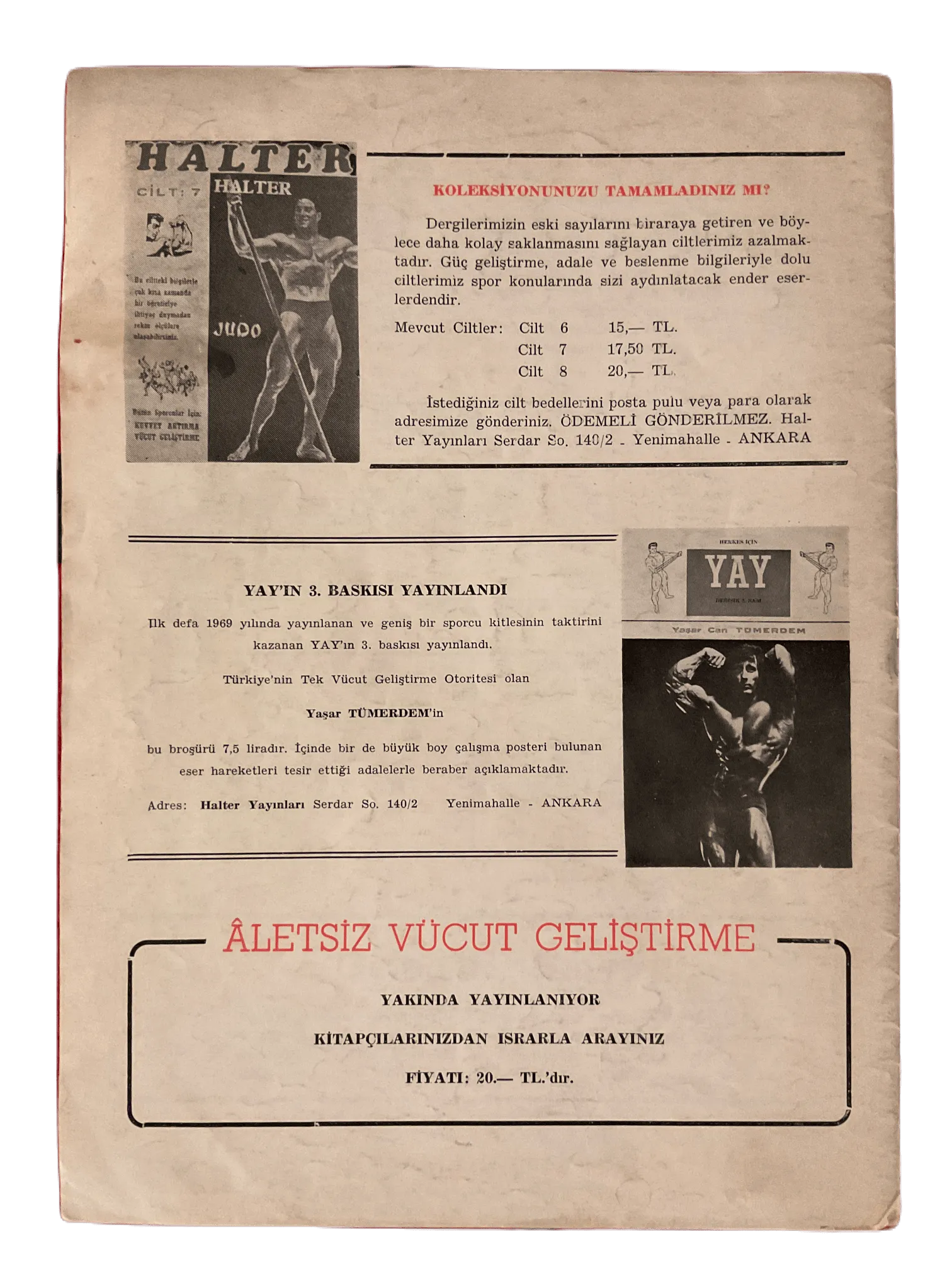 1963-74 Halter (Turkish Monthly Weightlifting Magazine) | 12 Issues - KHAJISTAN™