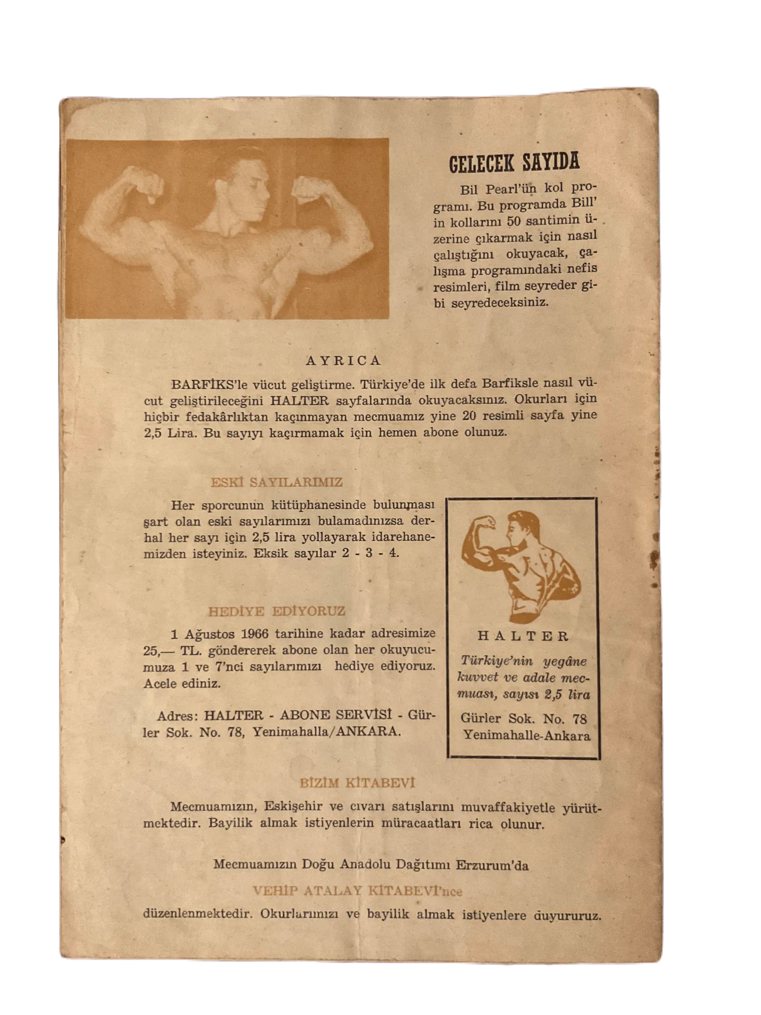 1963-74 Halter (Turkish Monthly Weightlifting Magazine) | 12 Issues - KHAJISTAN™