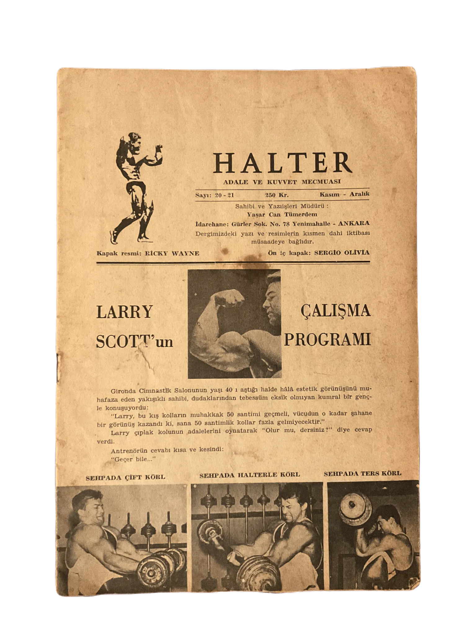 1963-74 Halter (Turkish Monthly Weightlifting Magazine) | 12 Issues - KHAJISTAN™