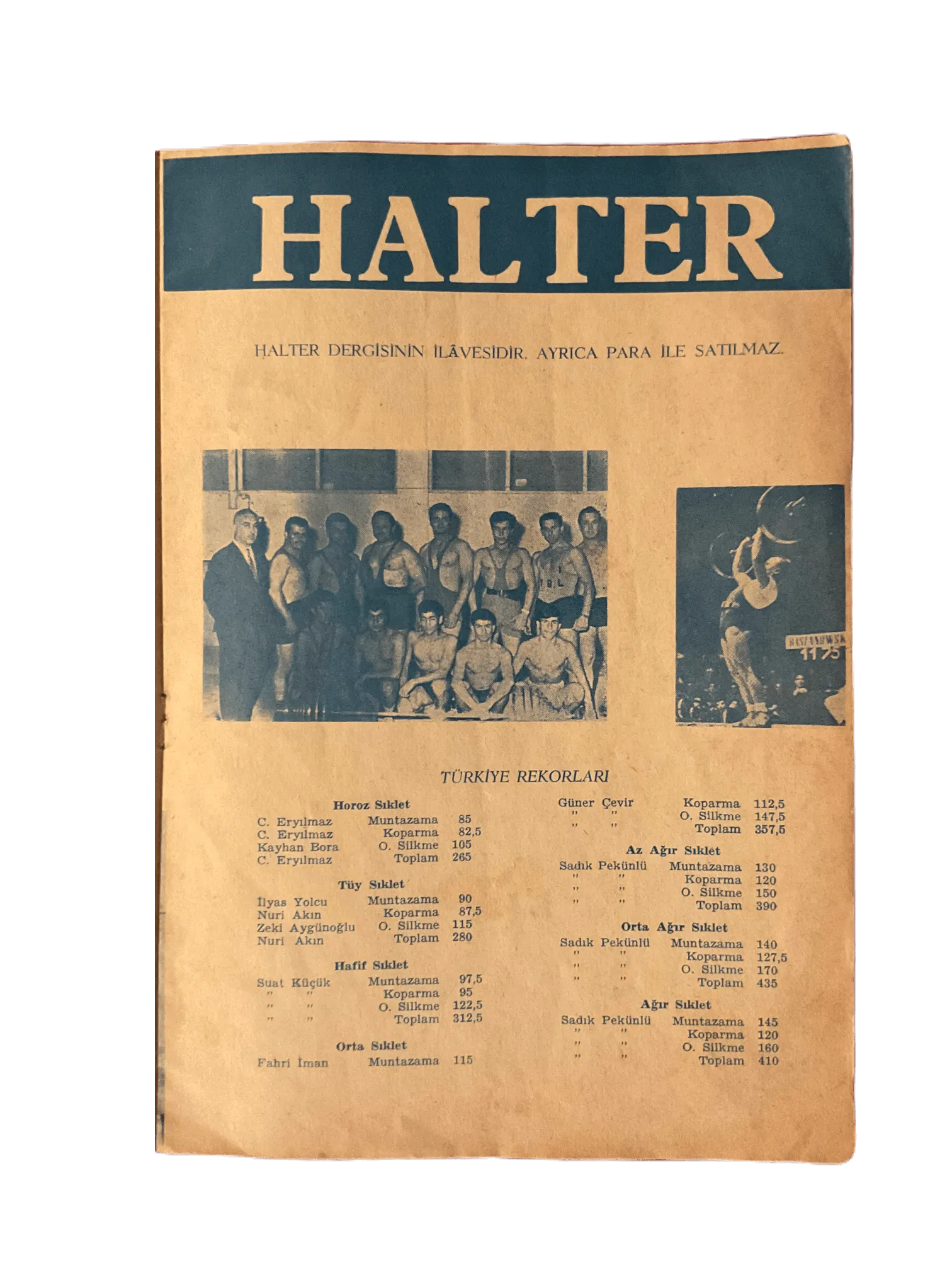 1963-74 Halter (Turkish Monthly Weightlifting Magazine) | 12 Issues - KHAJISTAN™