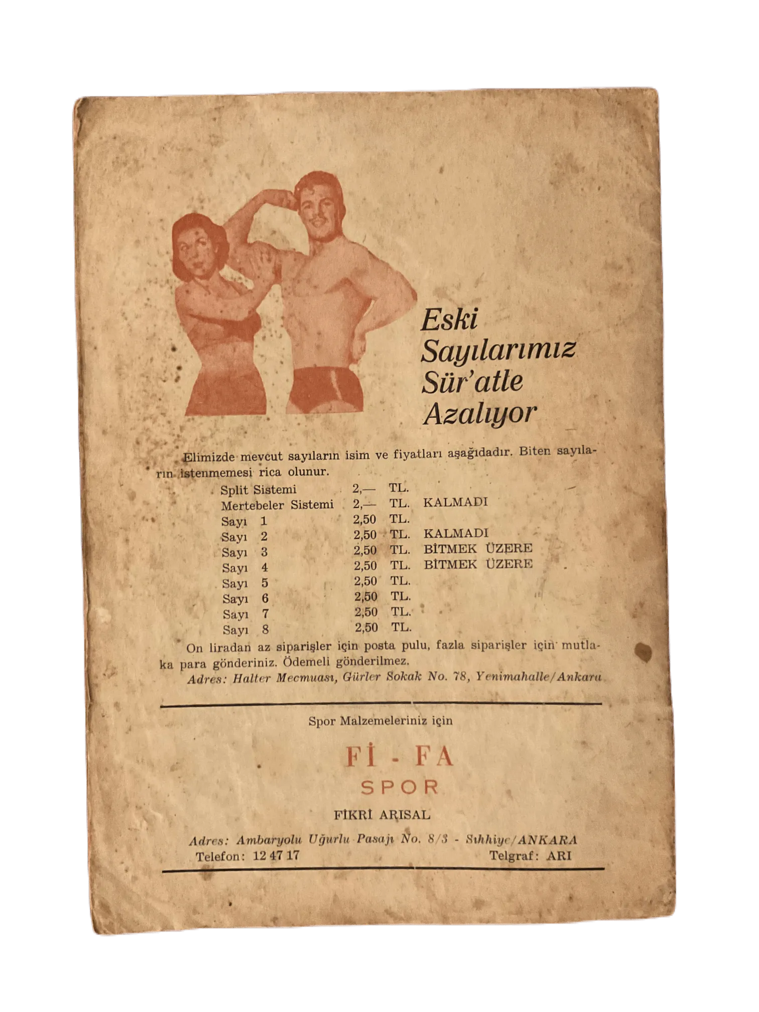 1963-74 Halter (Turkish Monthly Weightlifting Magazine) | 12 Issues - KHAJISTAN™