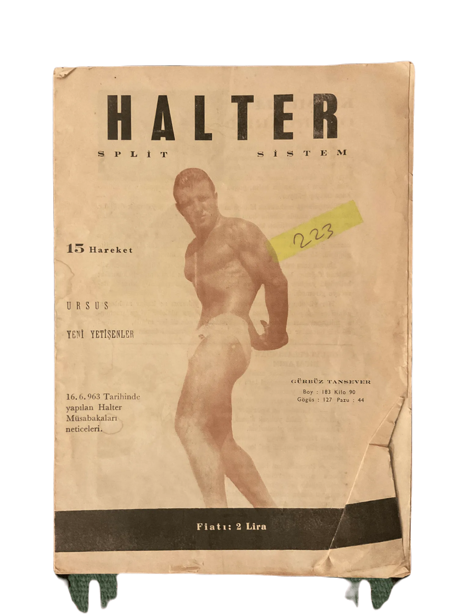 1963-74 Halter (Turkish Monthly Weightlifting Magazine) | 12 Issues - KHAJISTAN™