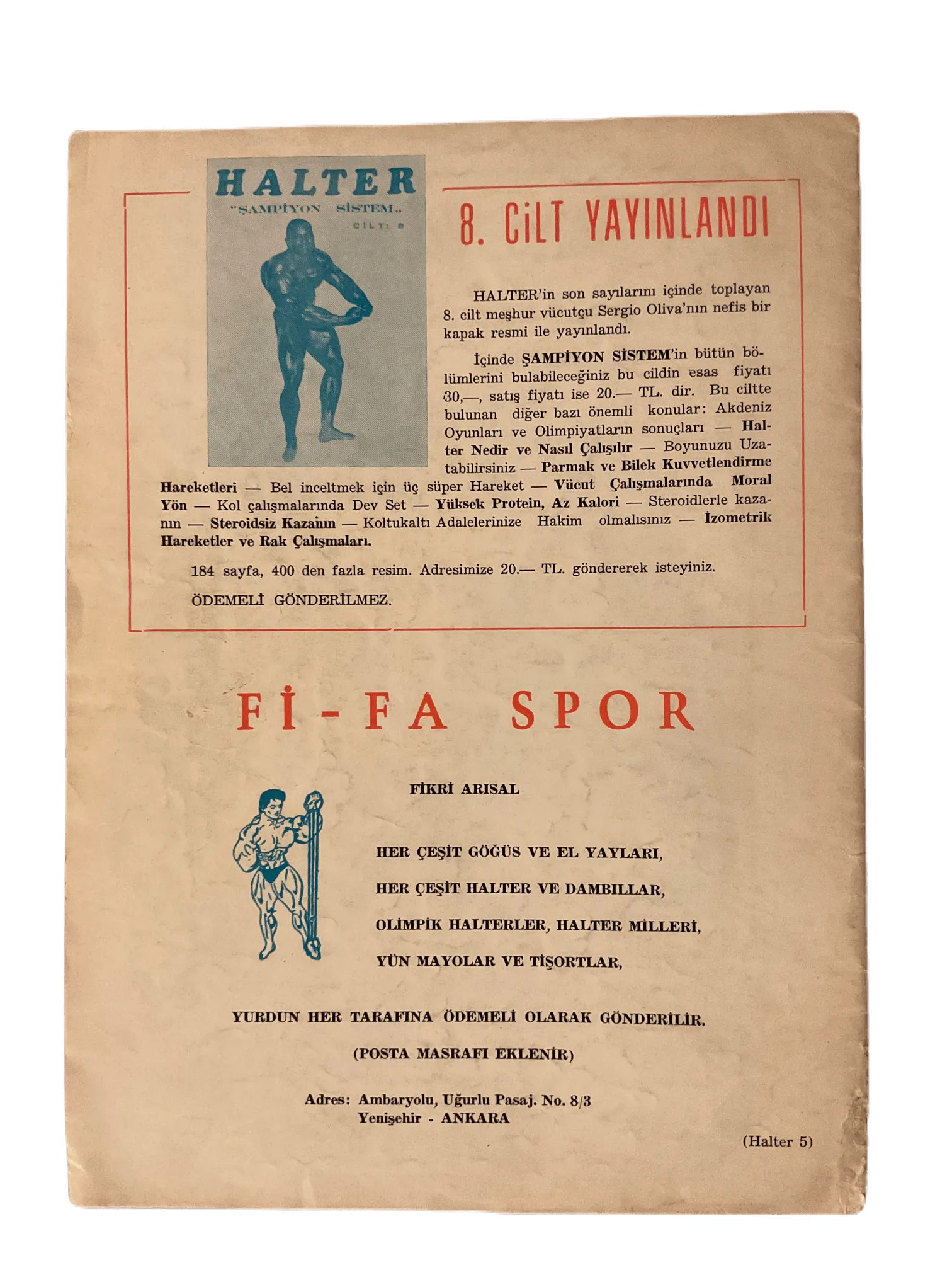 1963-74 Halter (Turkish Monthly Weightlifting Magazine) | 12 Issues - KHAJISTAN™