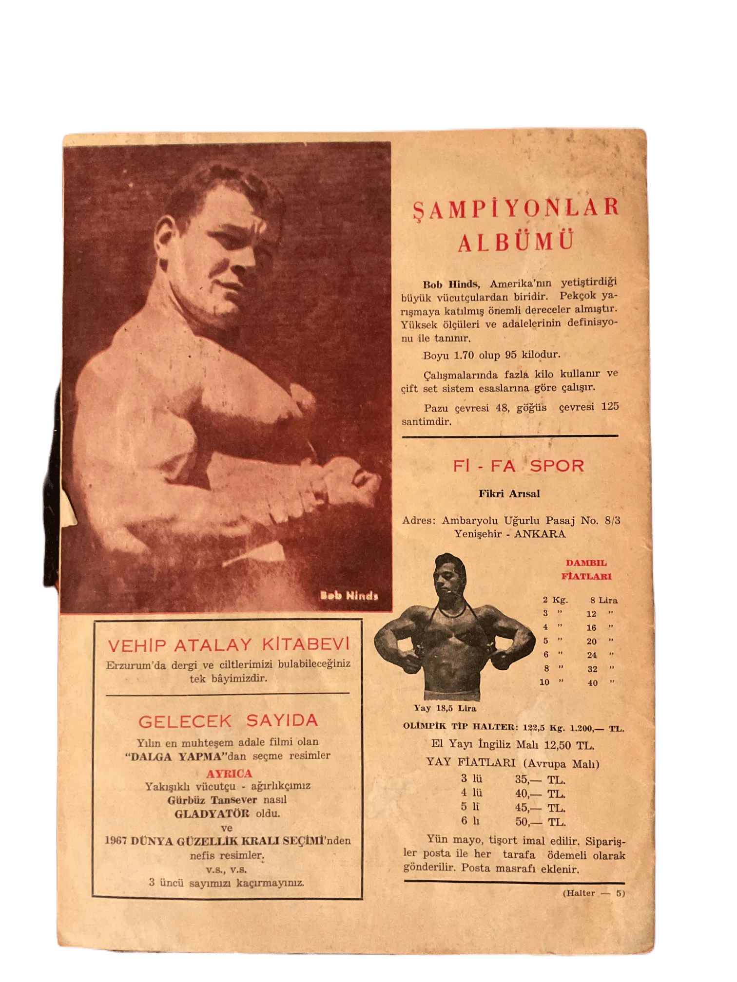 1963-74 Halter (Turkish Monthly Weightlifting Magazine) | 12 Issues - KHAJISTAN™