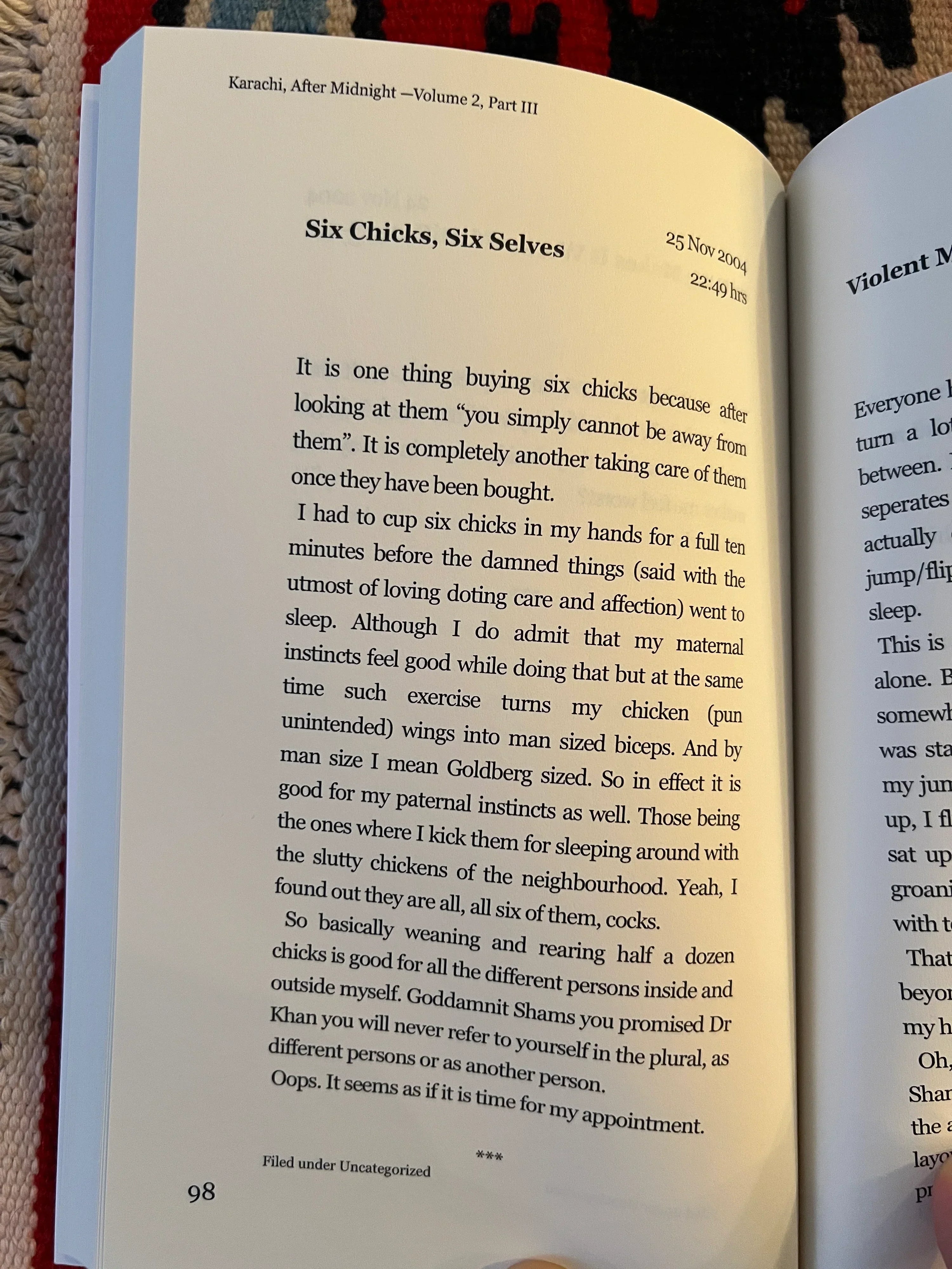 Karachi, After Midnight: VOLUME 2 — PART III: FLOWERS OF SEPARATION