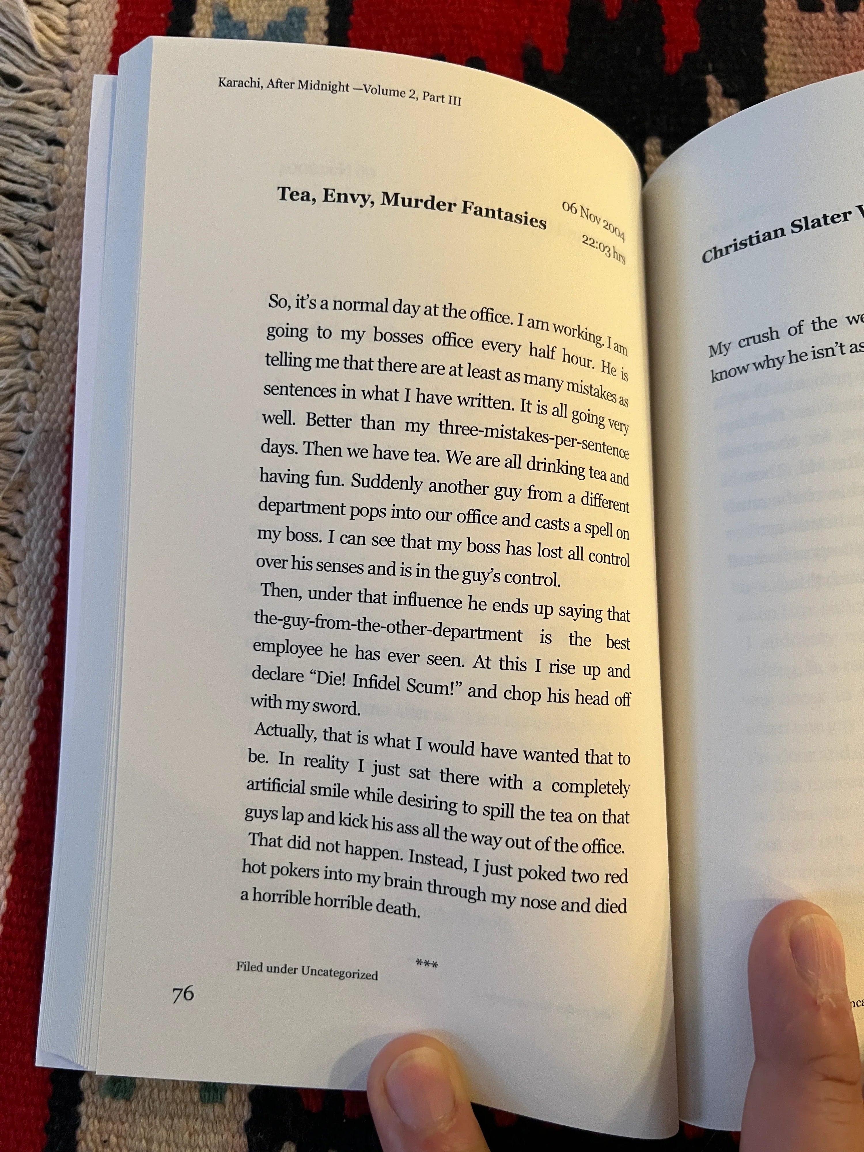 Karachi, After Midnight: VOLUME 2 — PART III: FLOWERS OF SEPARATION