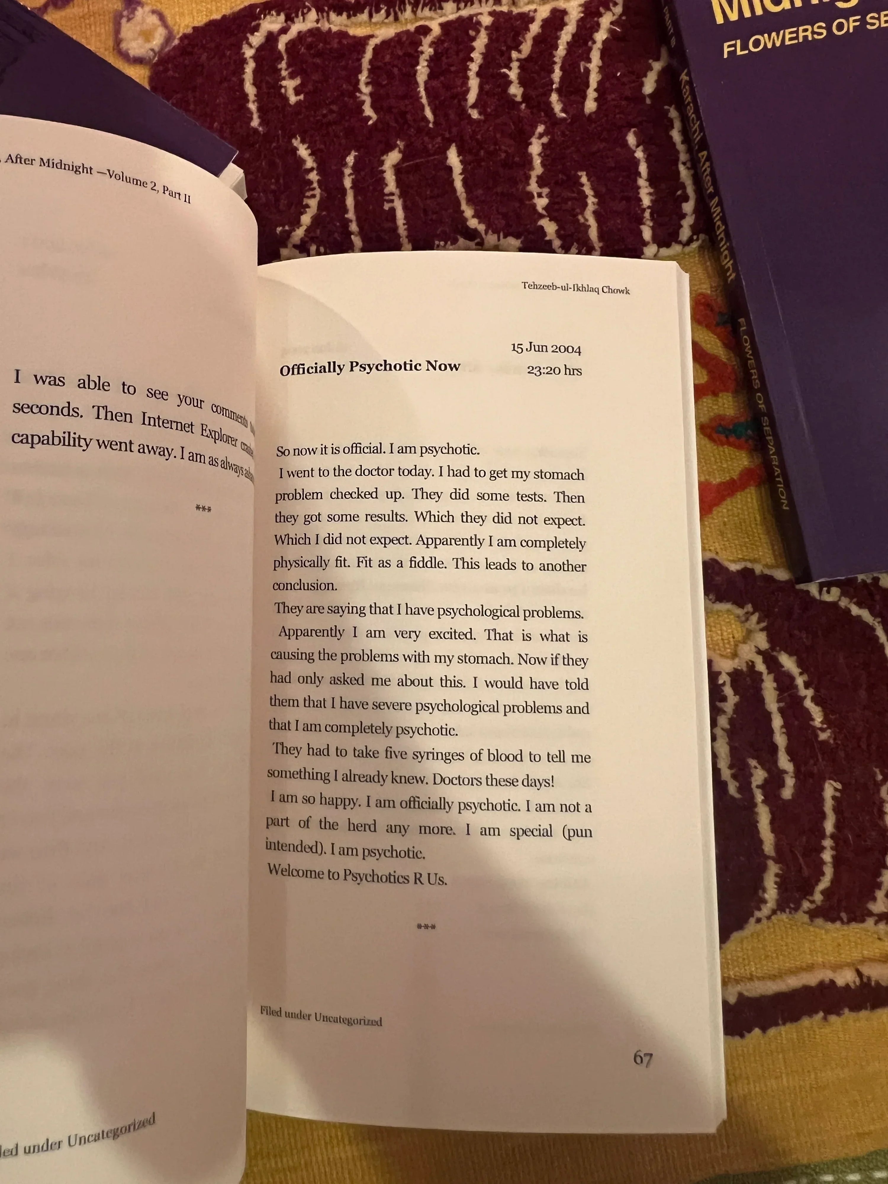 Karachi, After Midnight: VOLUME 2 — PART II: TEHZEEB-UL-IKHLAQ CHOWK