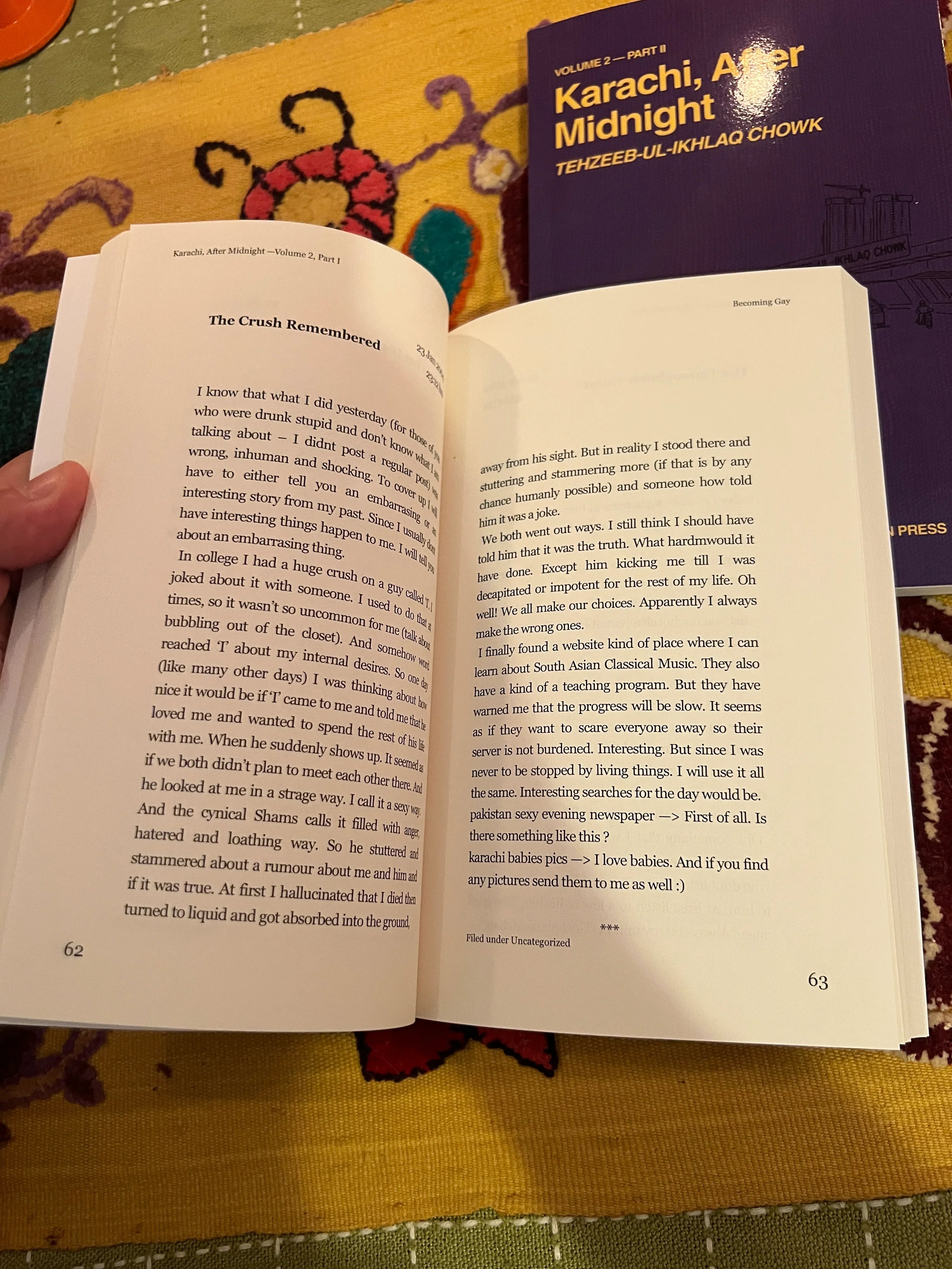 Karachi, After Midnight: VOLUME 2 — PART I: BECOMING GAY