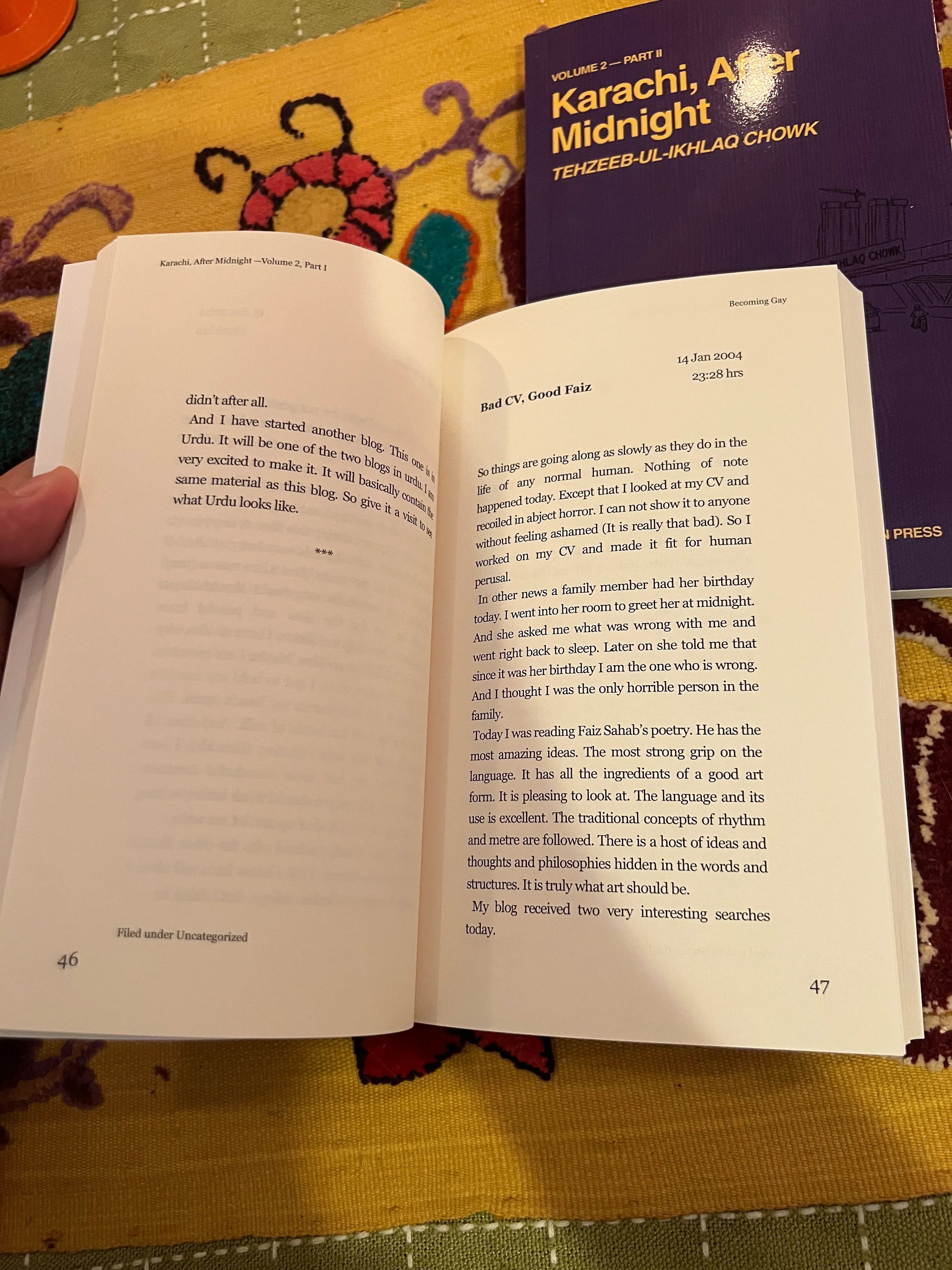 Karachi, After Midnight: VOLUME 2 — PART I: BECOMING GAY