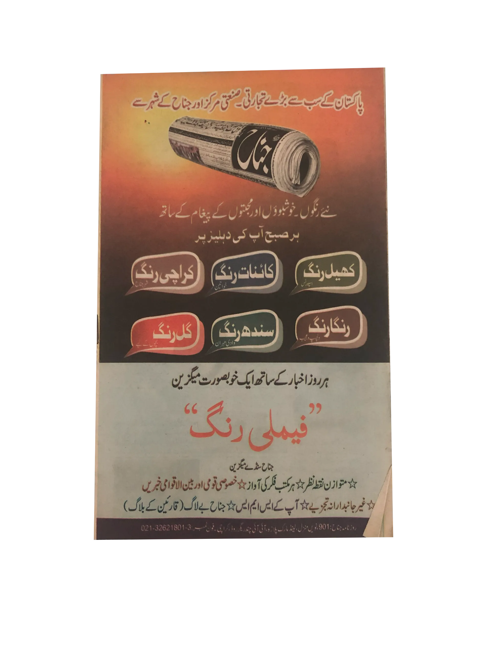 13 Issues of Jinnah Runga Rang Magazine (2015, Urdu)