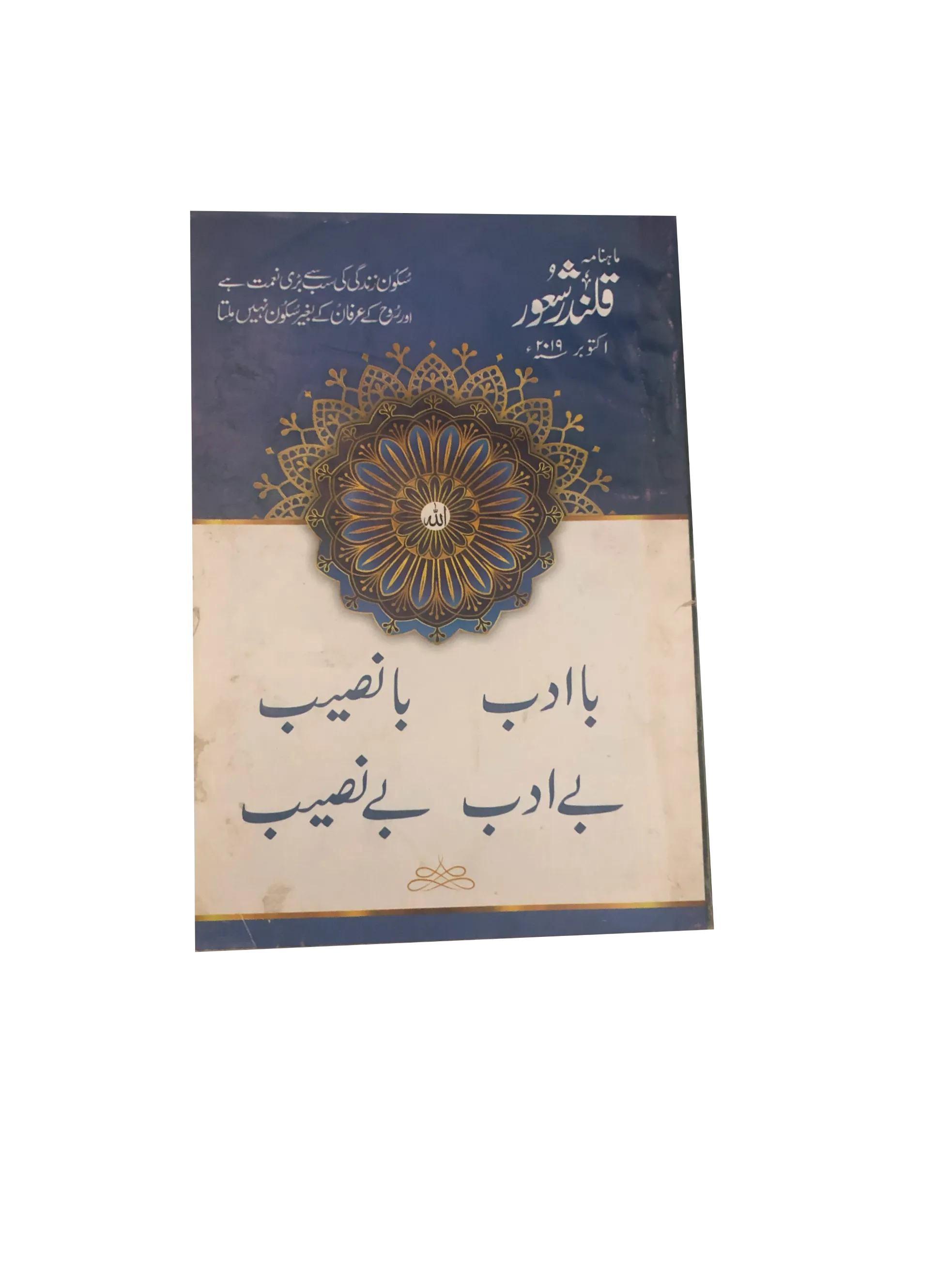 94 Issues of Monthly Qalandar Shaoor, Karachi (2013-2024, Urdu)