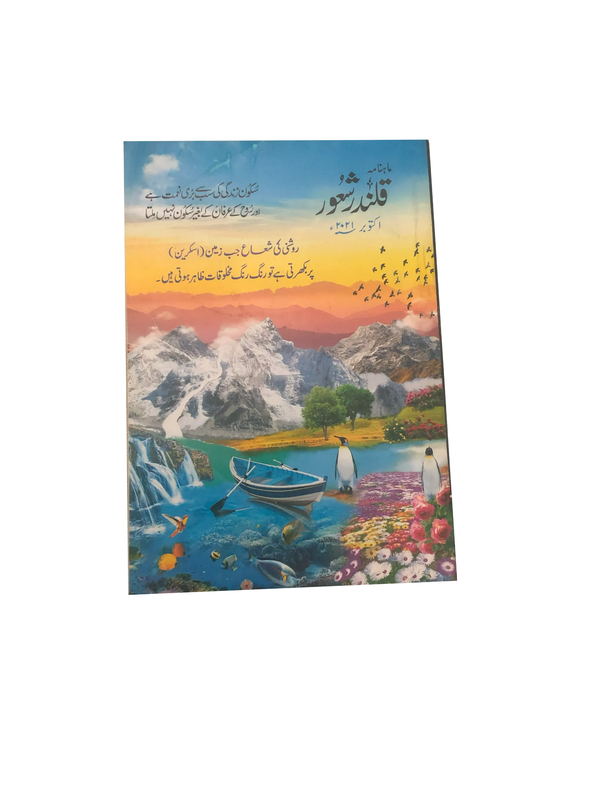 94 Issues of Monthly Qalandar Shaoor, Karachi (2013-2024, Urdu)