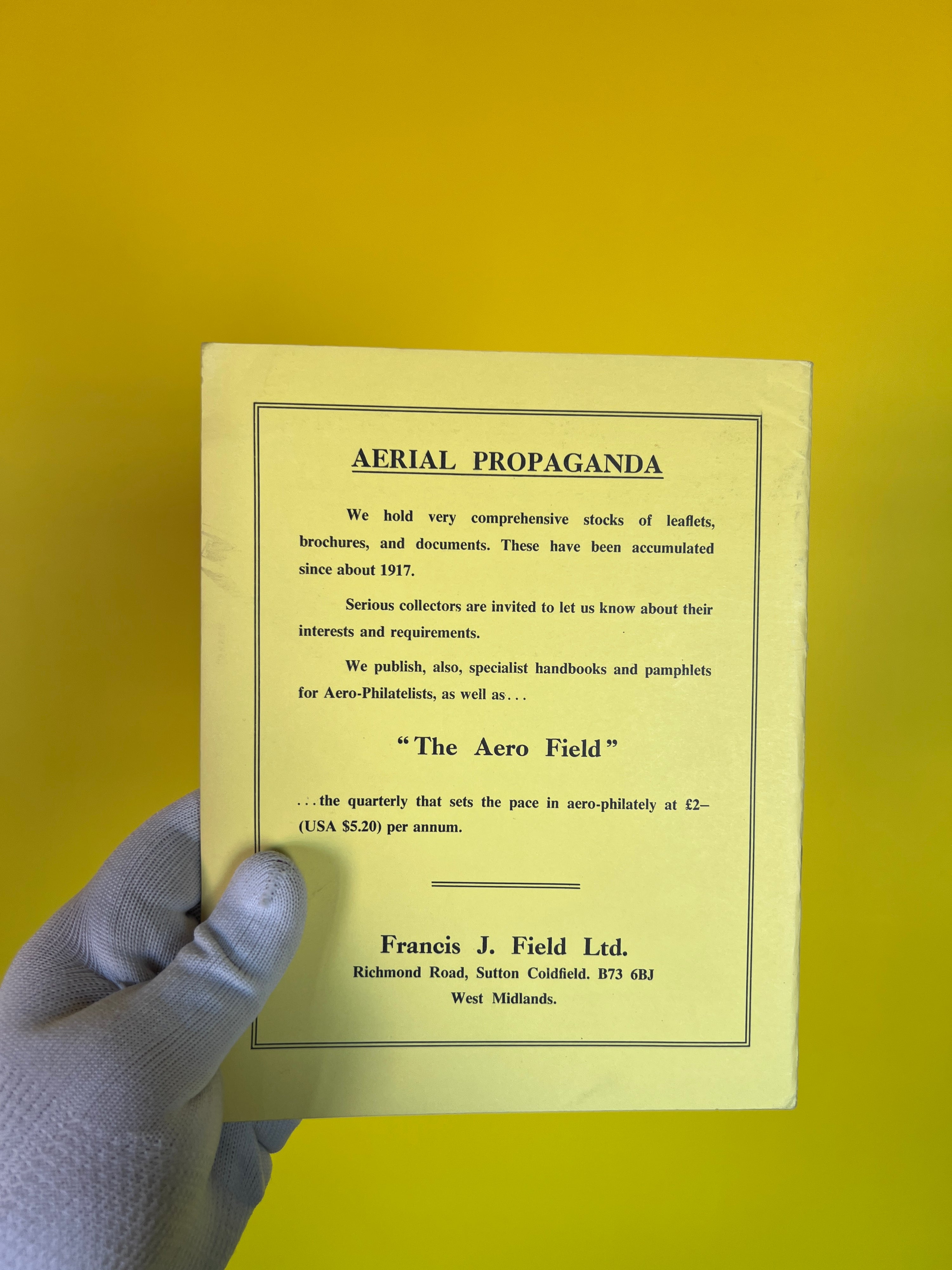 Original Psywar Society Falling Leaf Magazine, Aerial Propaganda Collectors Publication, United Kingdom, 1970s