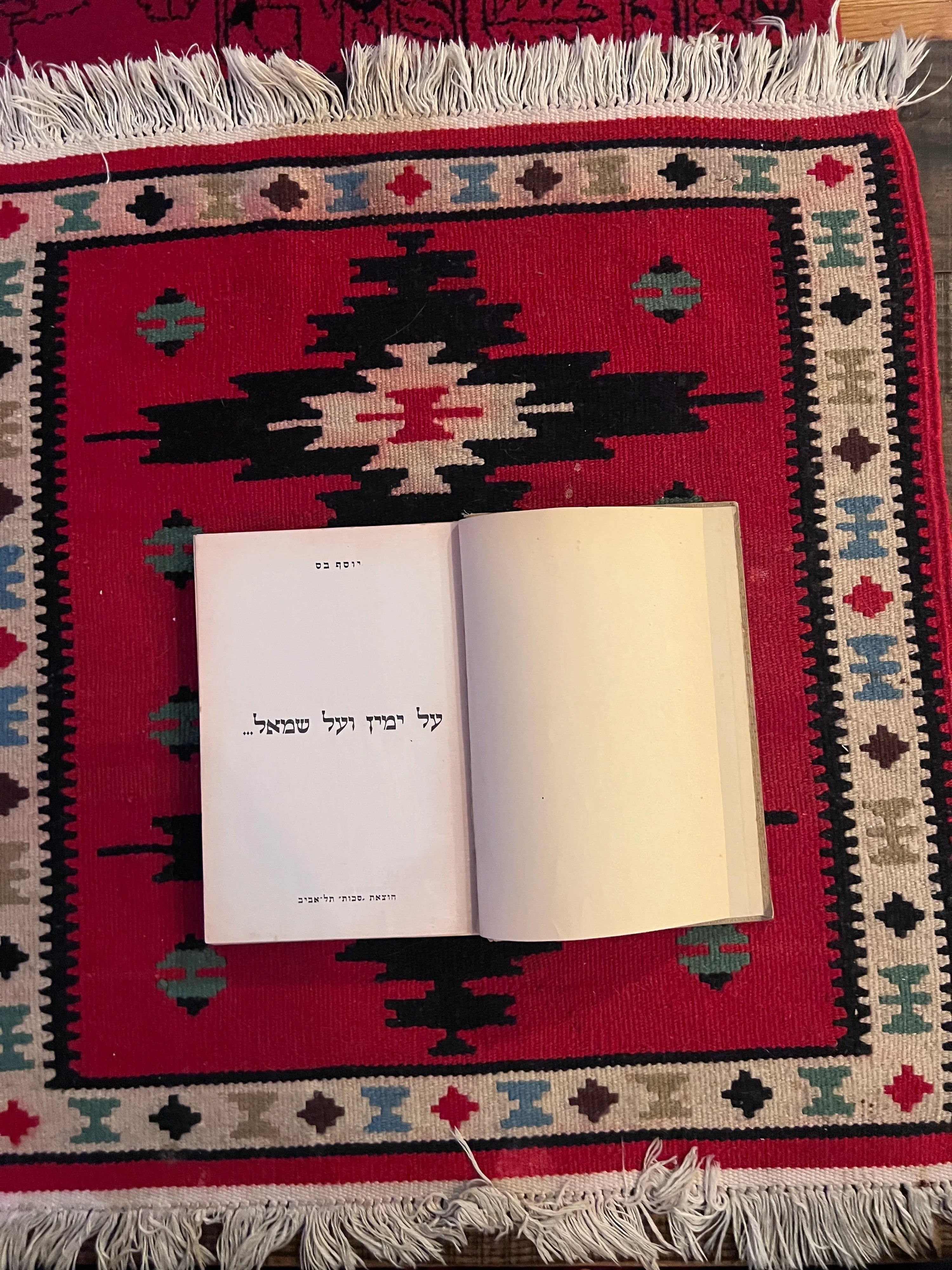 على اليمين وعلى اليسار: كتاب الرسوم الكاريكاتورية السياسية العبرية بقلم يوسف باس، تل أبيب، 1942