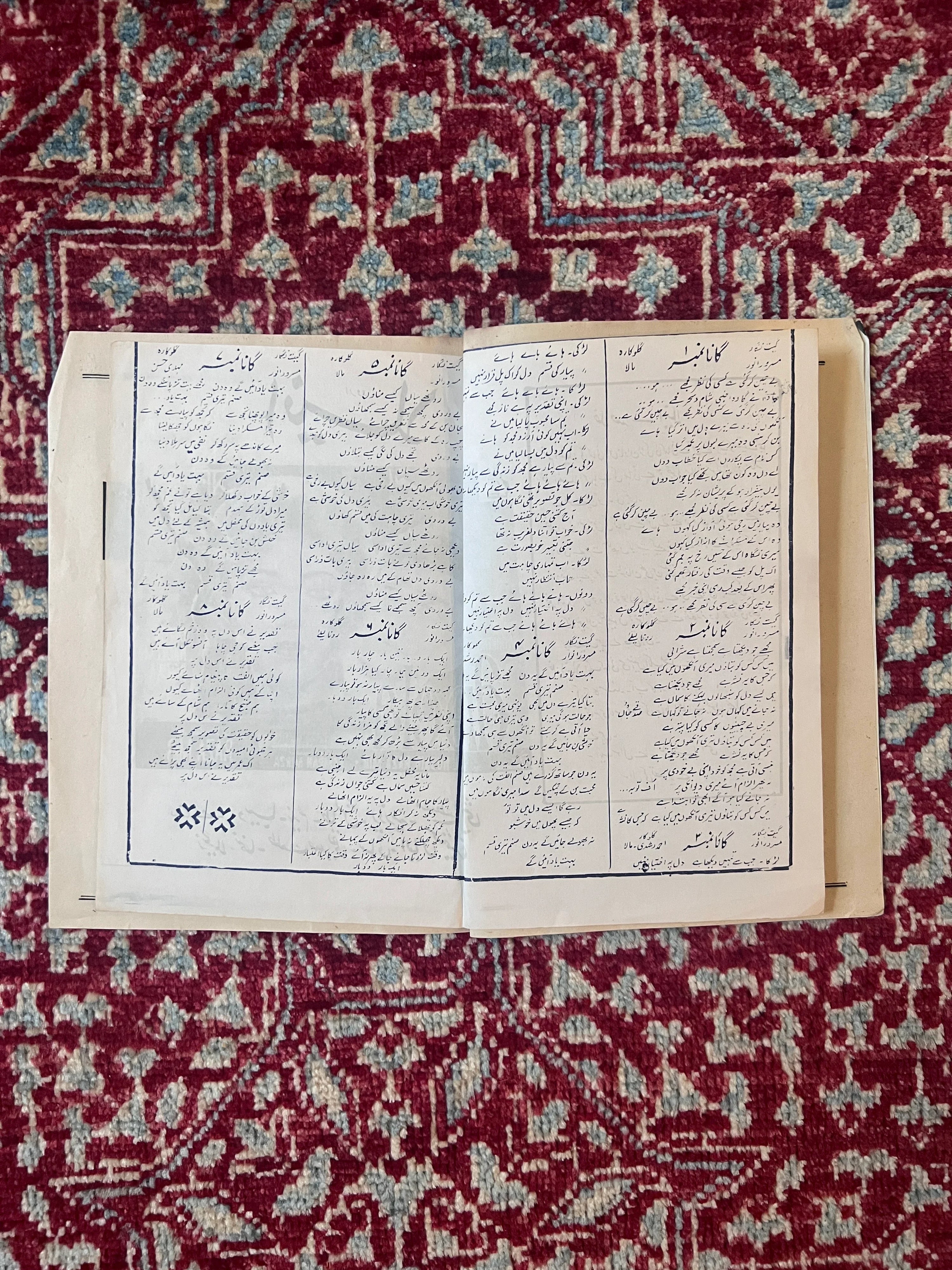 Original 1983 Baghi Sher Punjabi Film Booklet