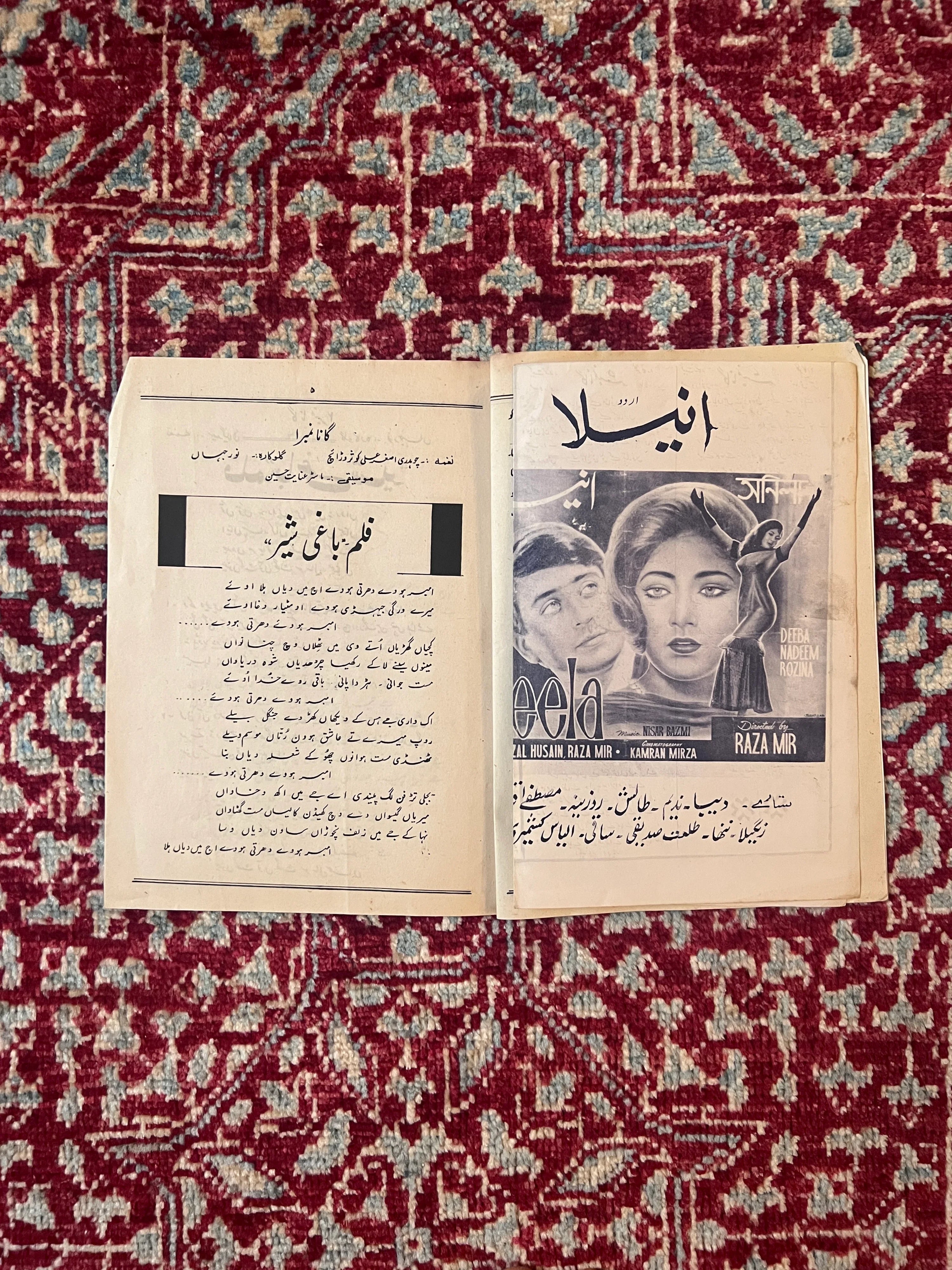 Original 1983 Baghi Sher Punjabi Film Booklet