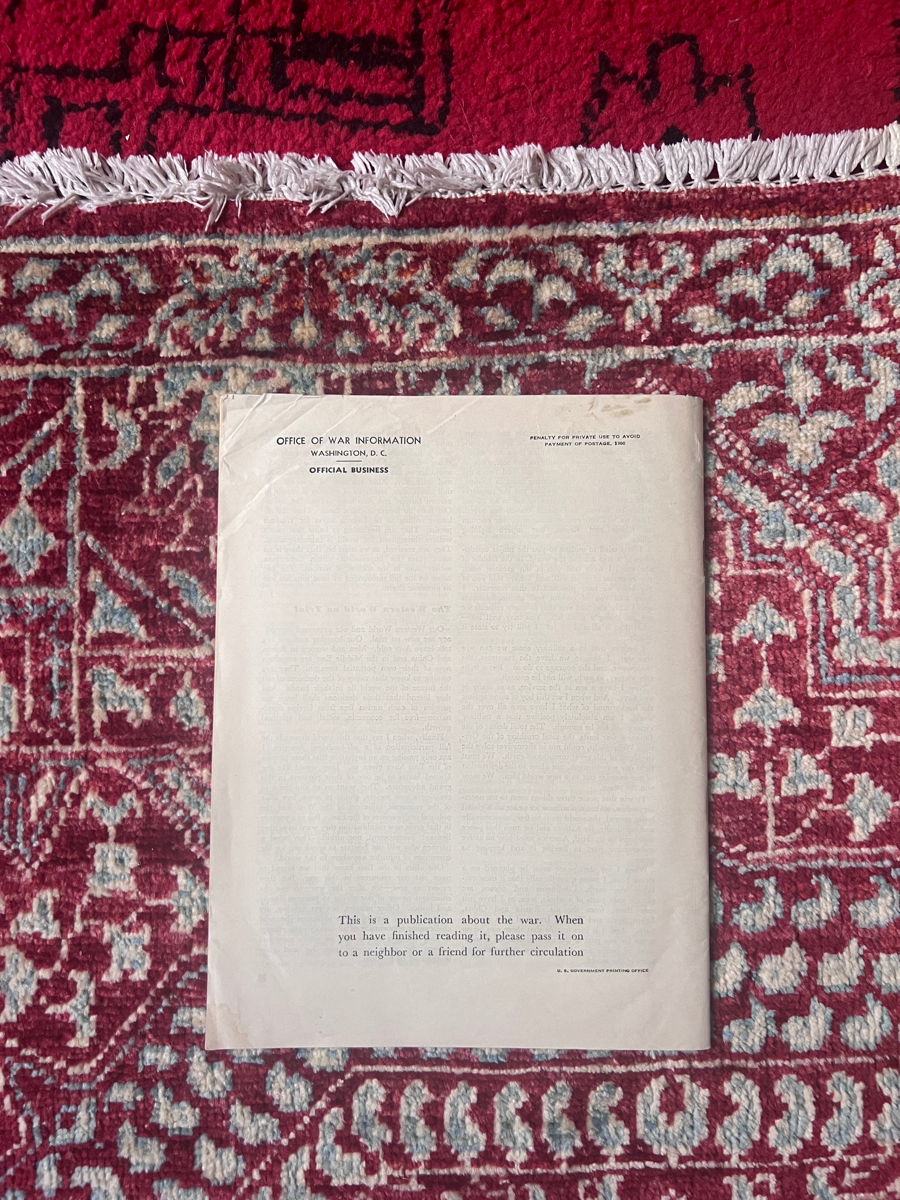 The Peace for Which We Fight, Toward New Horizons No. 3, Office of War Information, 1943